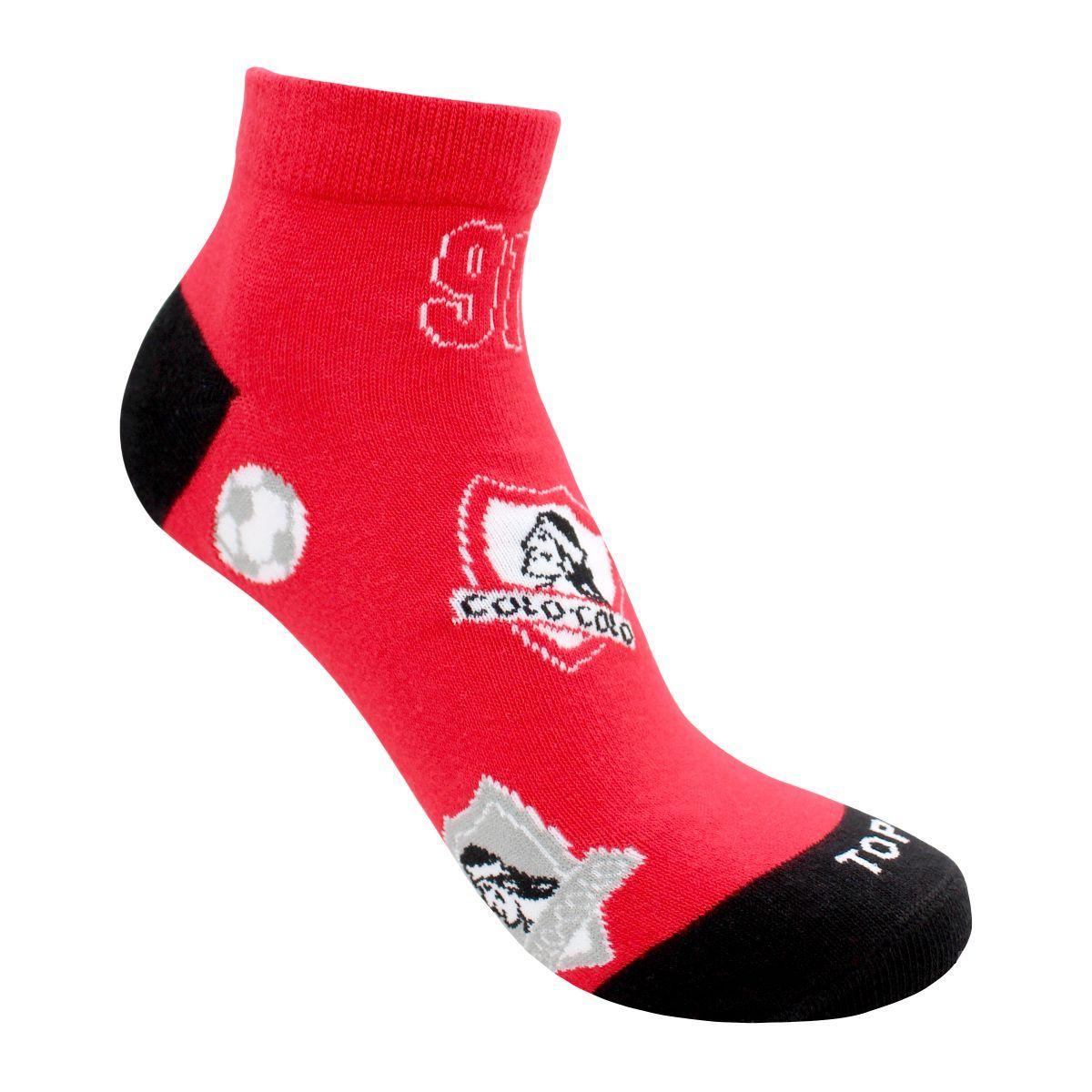 Calcetines Tobilleros Algodón Pack 2 Colo-Colo C1 Top-1