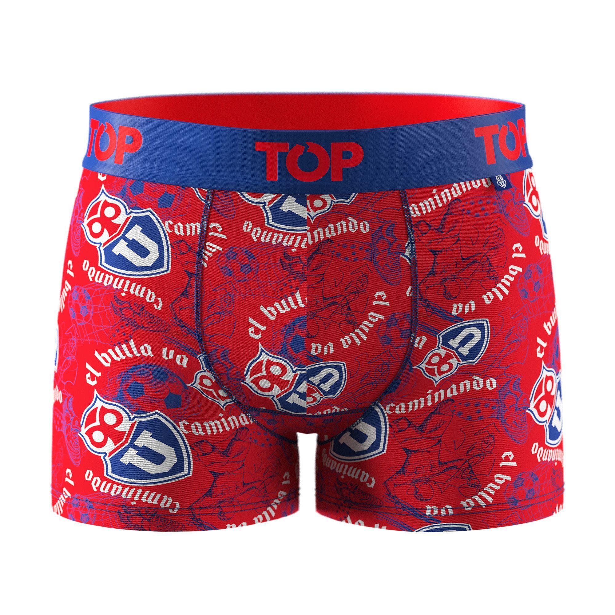 BÓXER NIÑO ALGODÓN UNIVERSIDAD DE CHILE PACK 4 C7 TOP-4