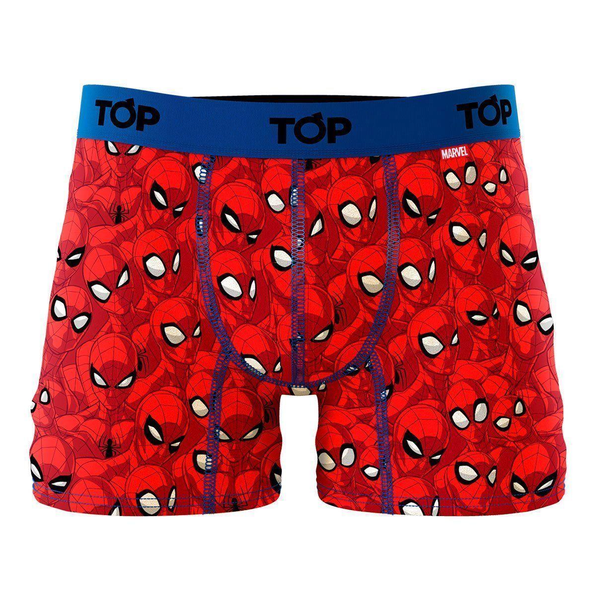 Boxer Medio Algodón Pack 3 Spider Man Top C2-2