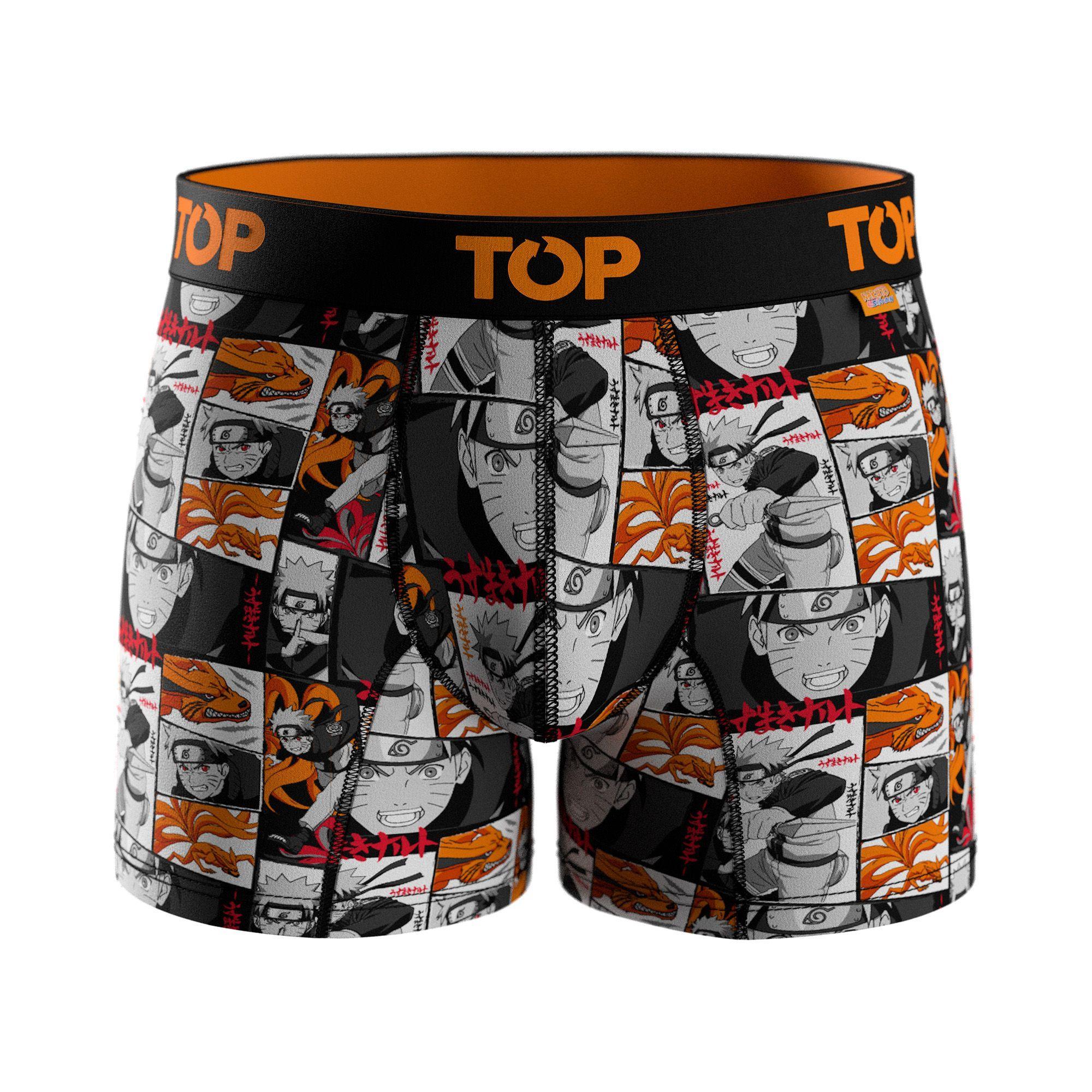 BÓXER MEDIO MICROFIBRA NARUTO SHIPPŪDEN PACK 3 C3 TOP-1