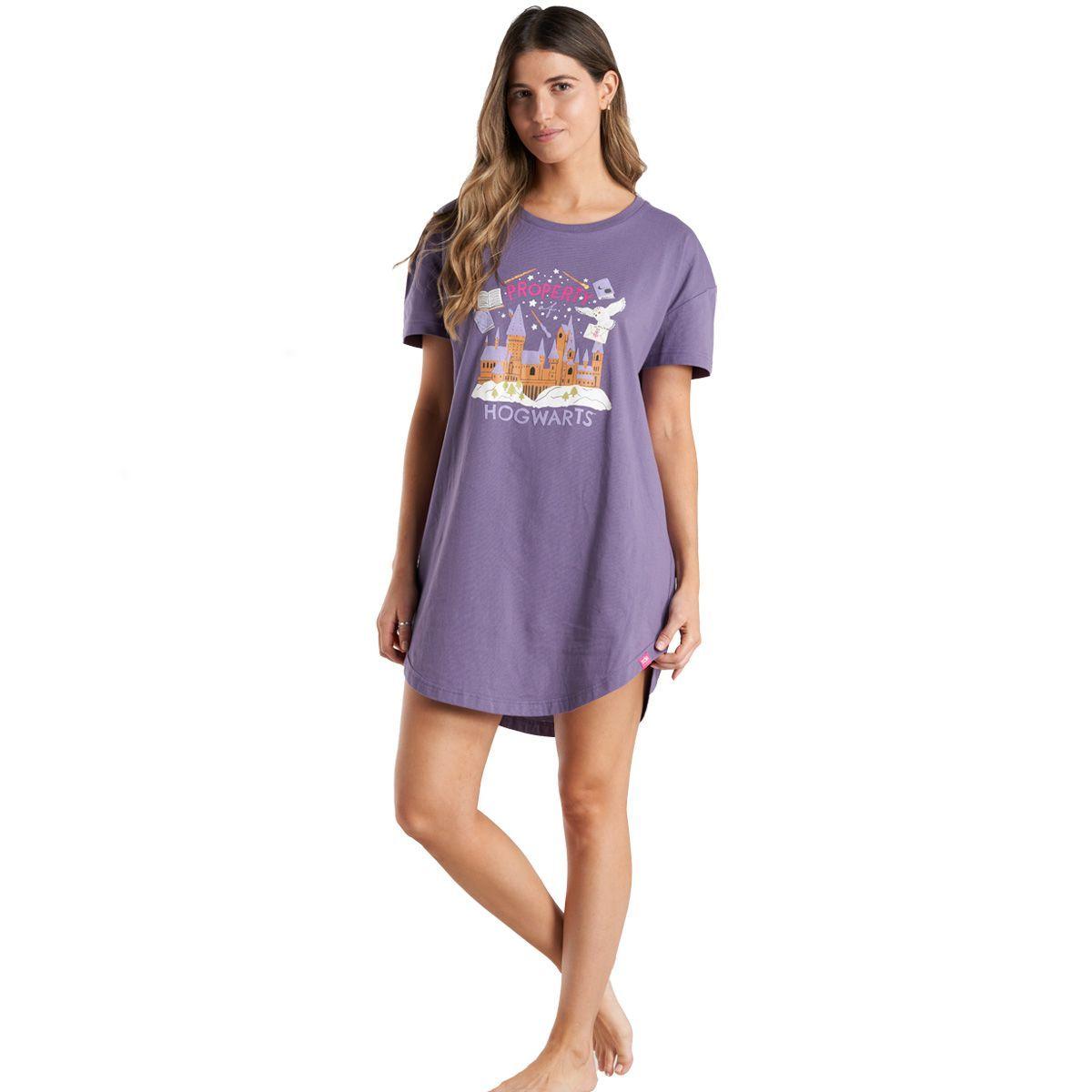 Pijama Verano Mujer Algodón Hogwarts C1 Top-0