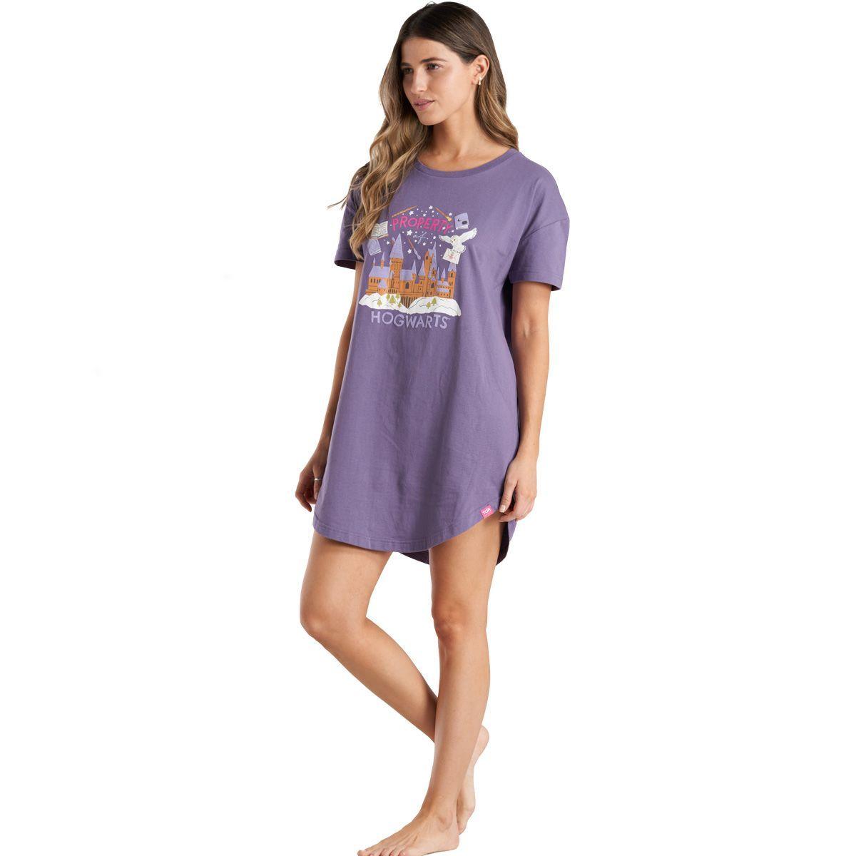 Pijama Verano Mujer Algodón Hogwarts C1 Top-1