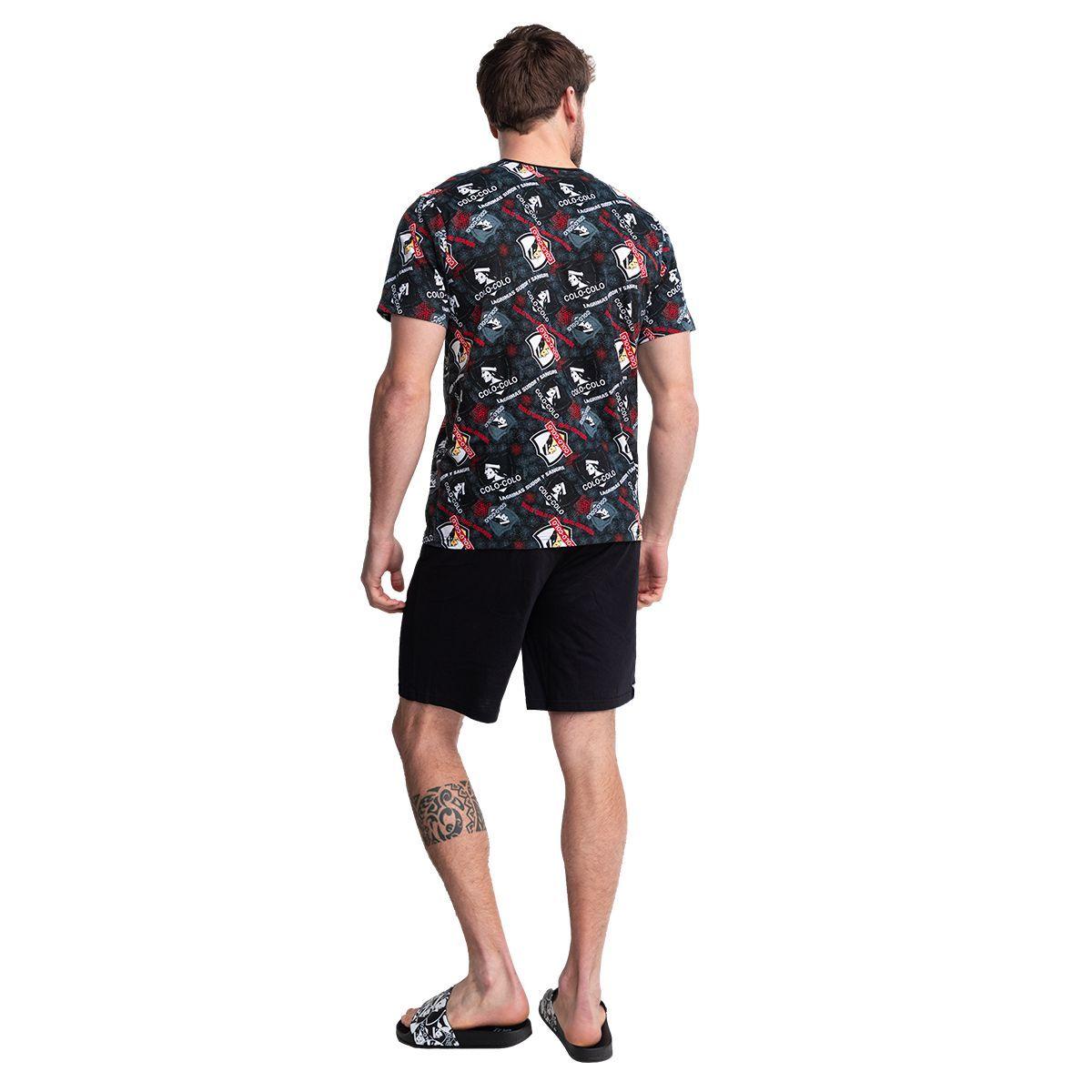 Pijama Hombre Algodón Verano Colo-Colo C2 Top-1