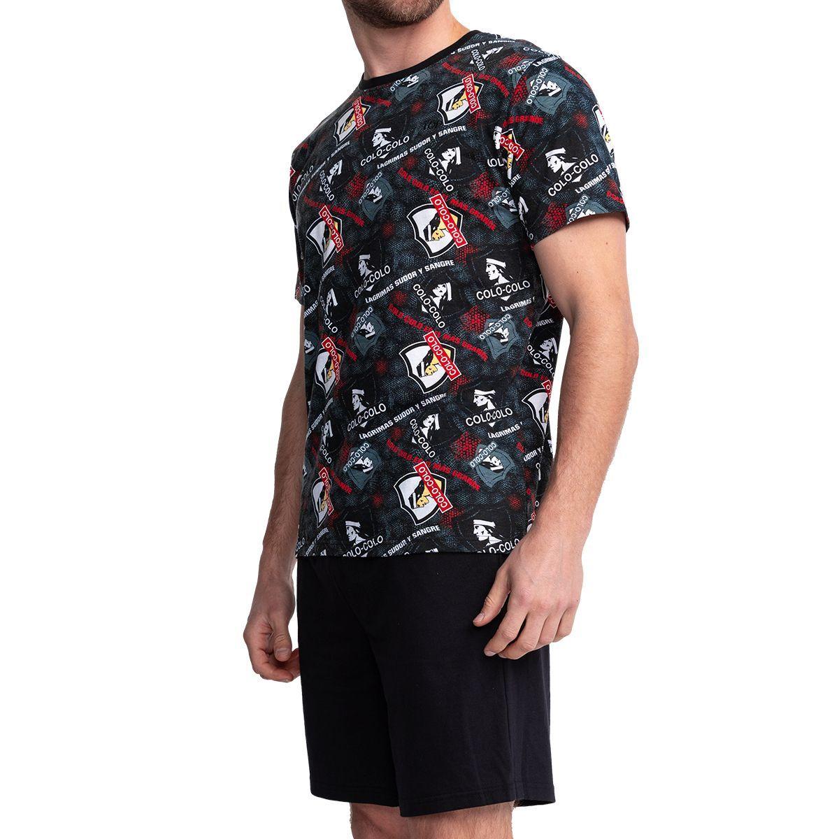 Pijama Hombre Algodón Verano Colo-Colo C2 Top-2