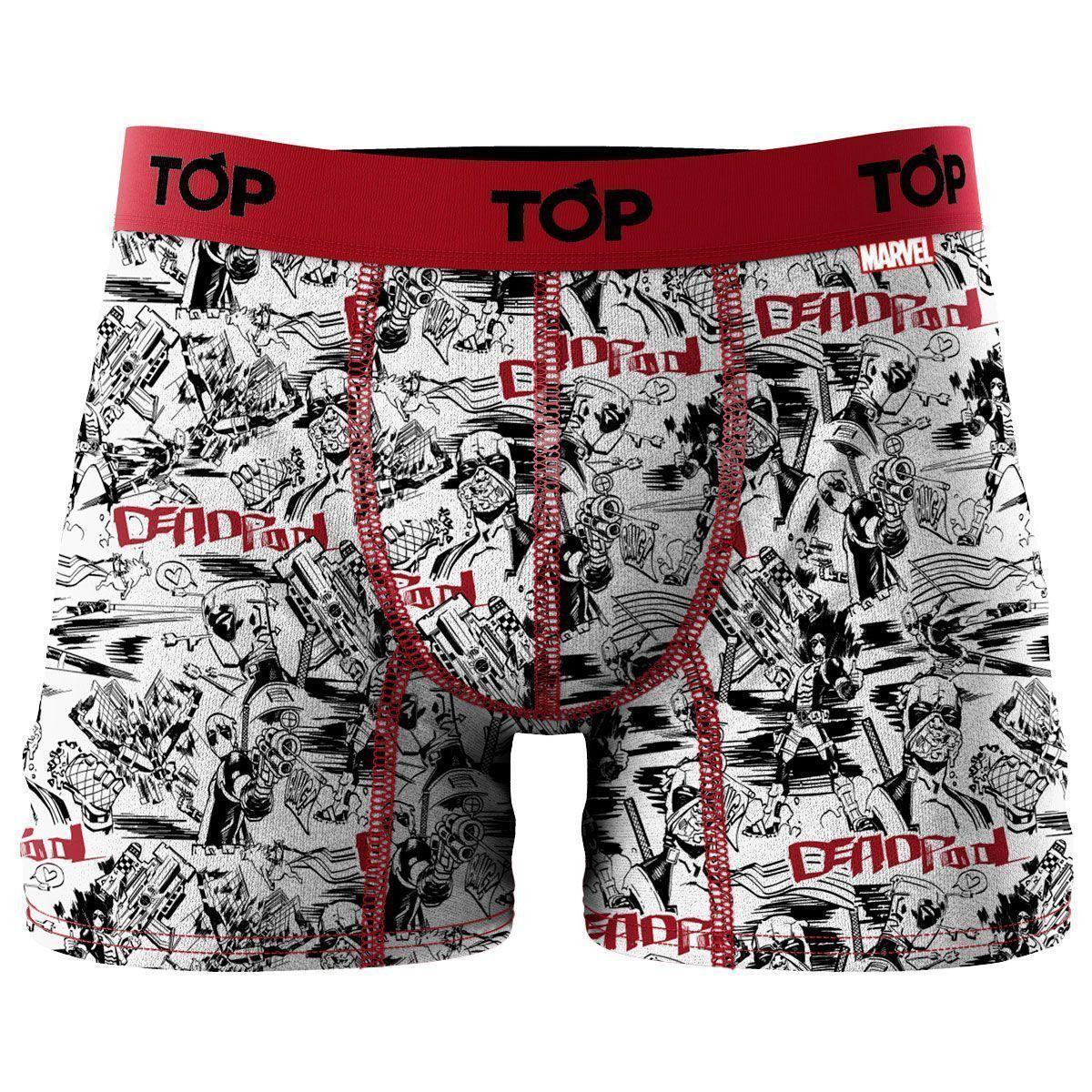 Pack 3 Bóxer Medios Algodón Marvel Top Deadpool C6-2