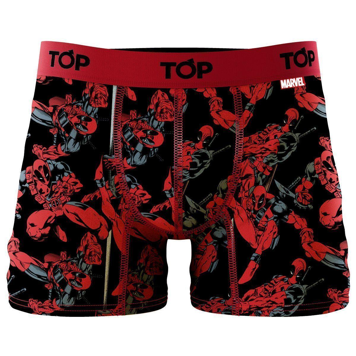 Pack 3 Bóxer Medios Algodón Marvel Top Deadpool C6-4