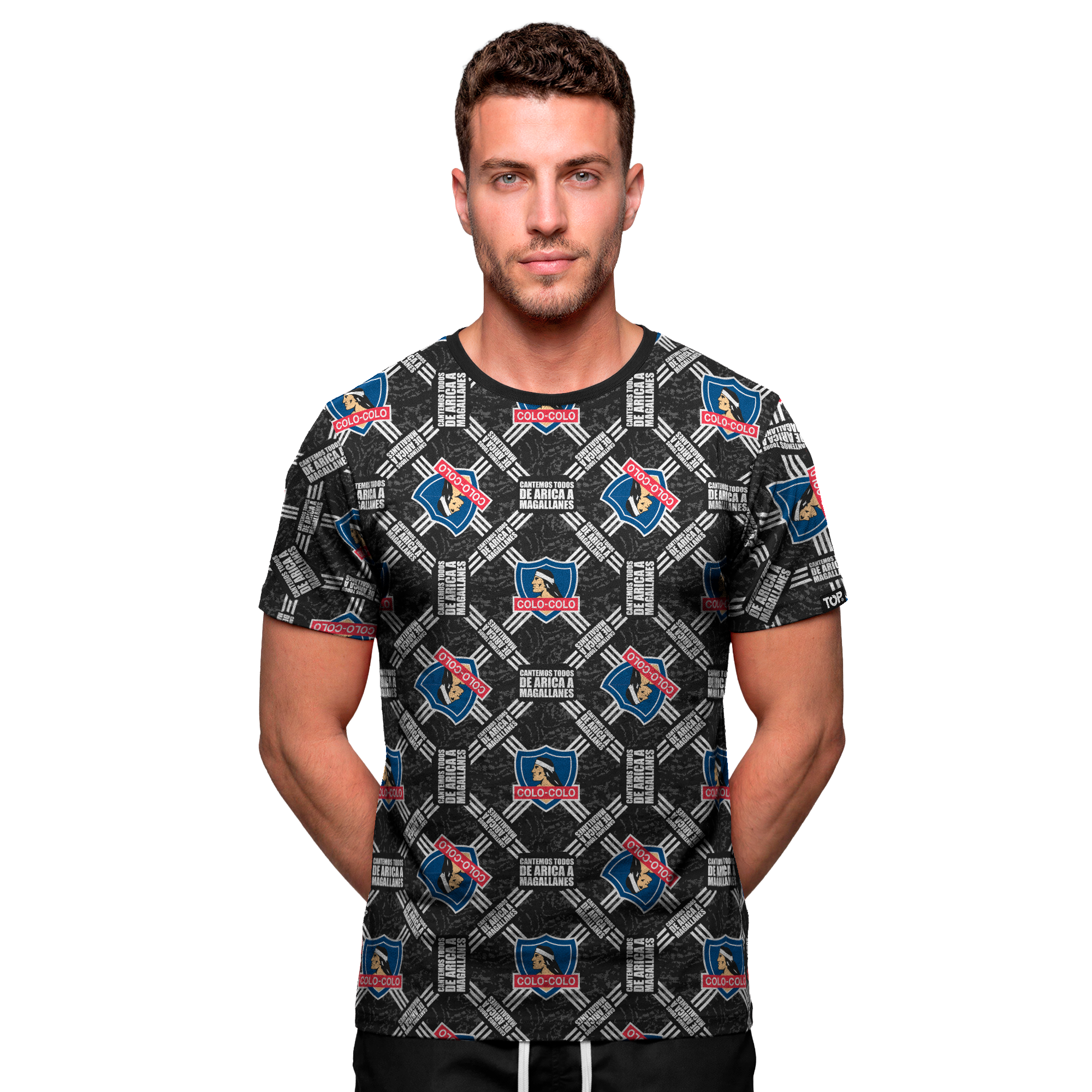 Pijama Hombre Algodón Verano Colo-Colo C1 TOP-2