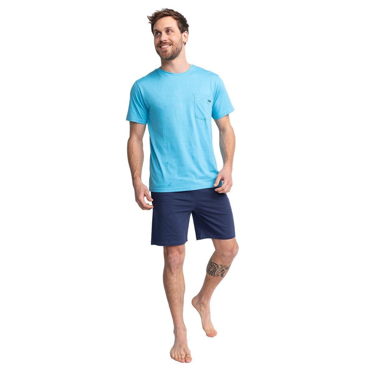 Pijama Verano Hombre Algodón C1 252 Top-0