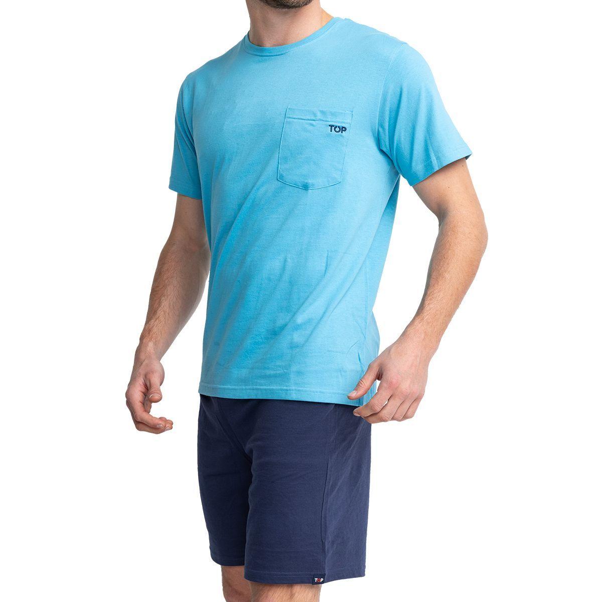Pijama Verano Hombre Algodón C1 252 Top-2
