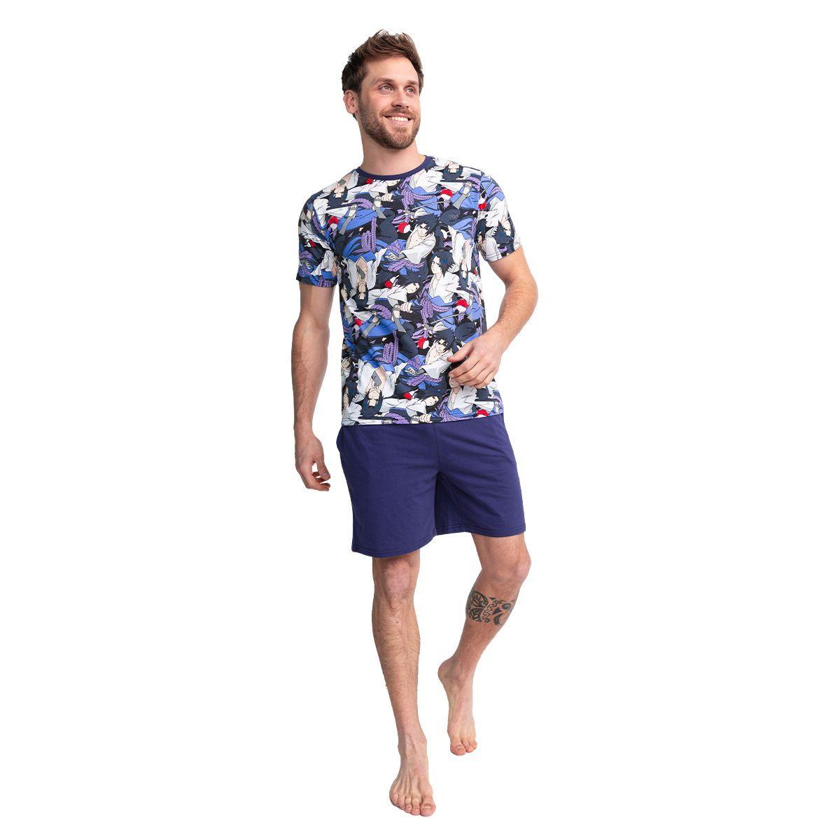 Pijama Algodón Hombre Verano Naruto Shippūden C2 Top-0