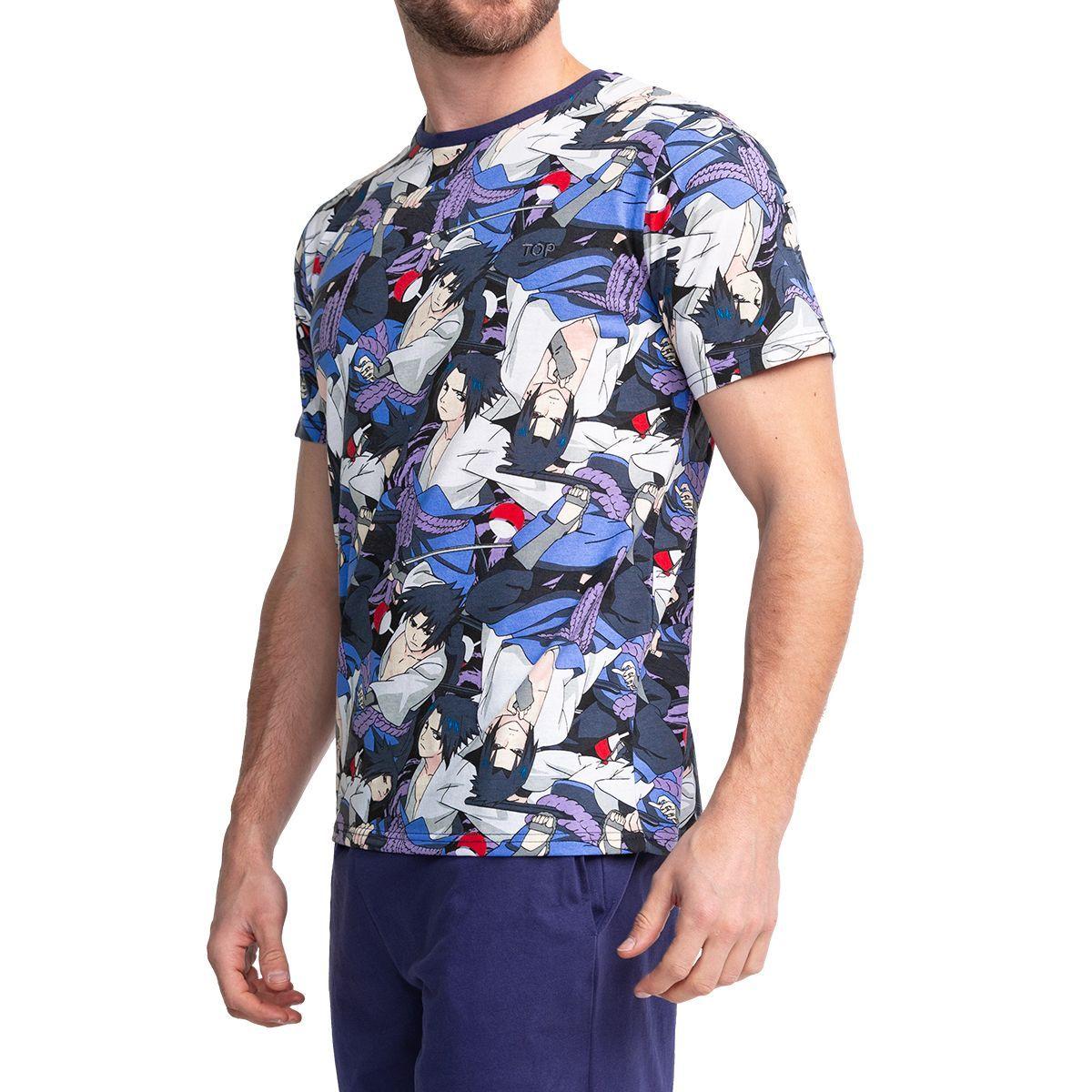 Pijama Algodón Hombre Verano Naruto Shippūden C2 Top-2