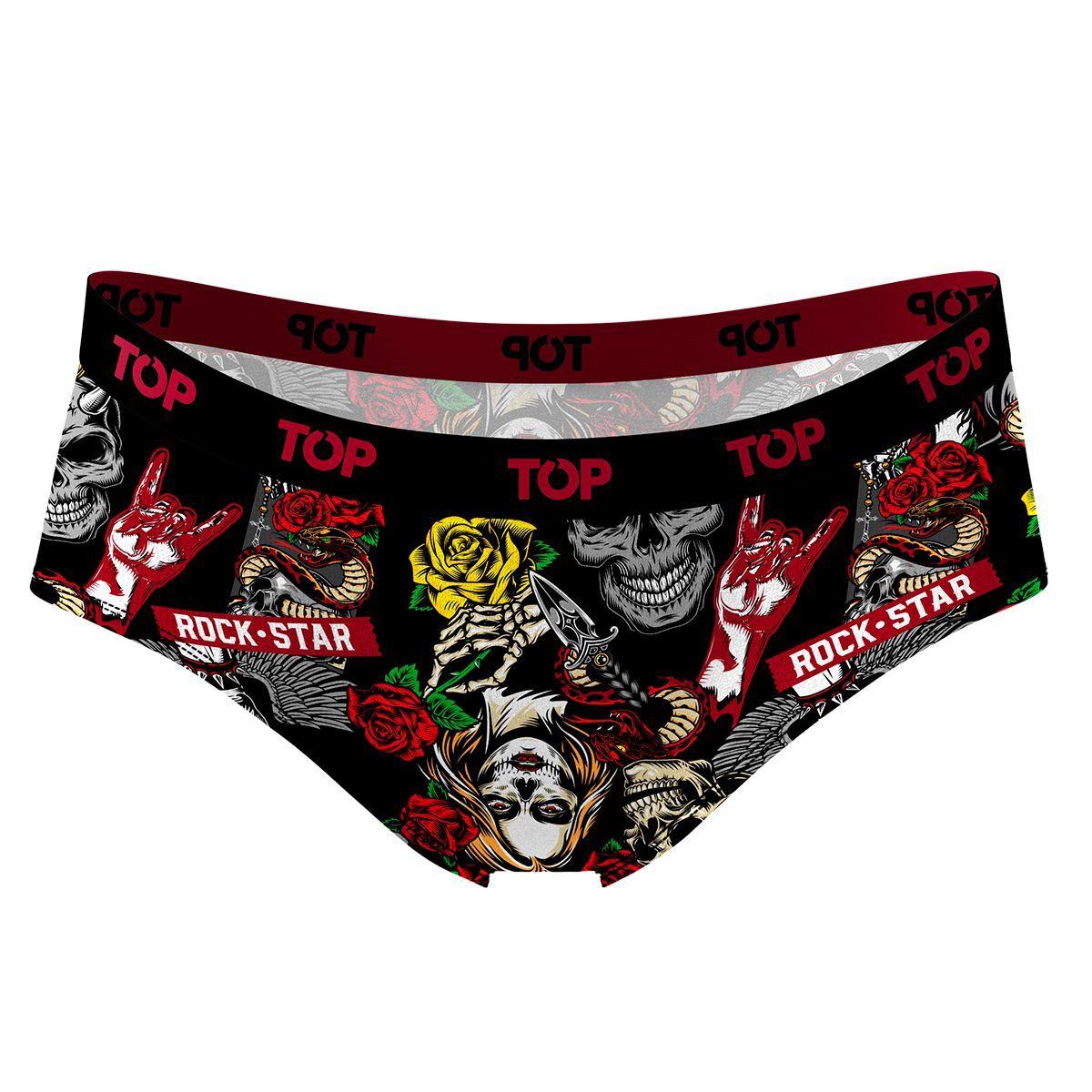 Calzón Pantaletas Algodón Con Elástico Pack 3 Icónicos - Rock C1 Top-5