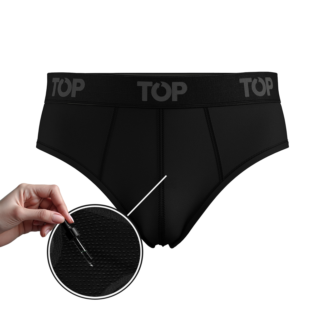 Slip De Hombre Algodón Evita Fugas - Flujo Moderado C1 TOP-1