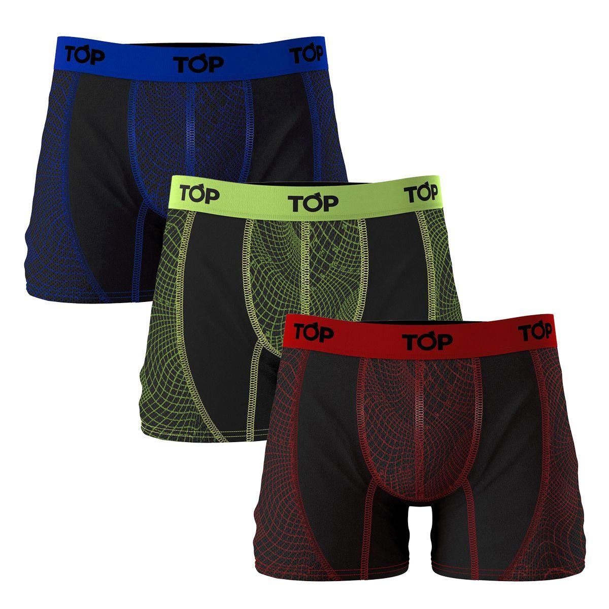 Bóxer Medio Microfibra Cobre Pack 3 C3 Top-0