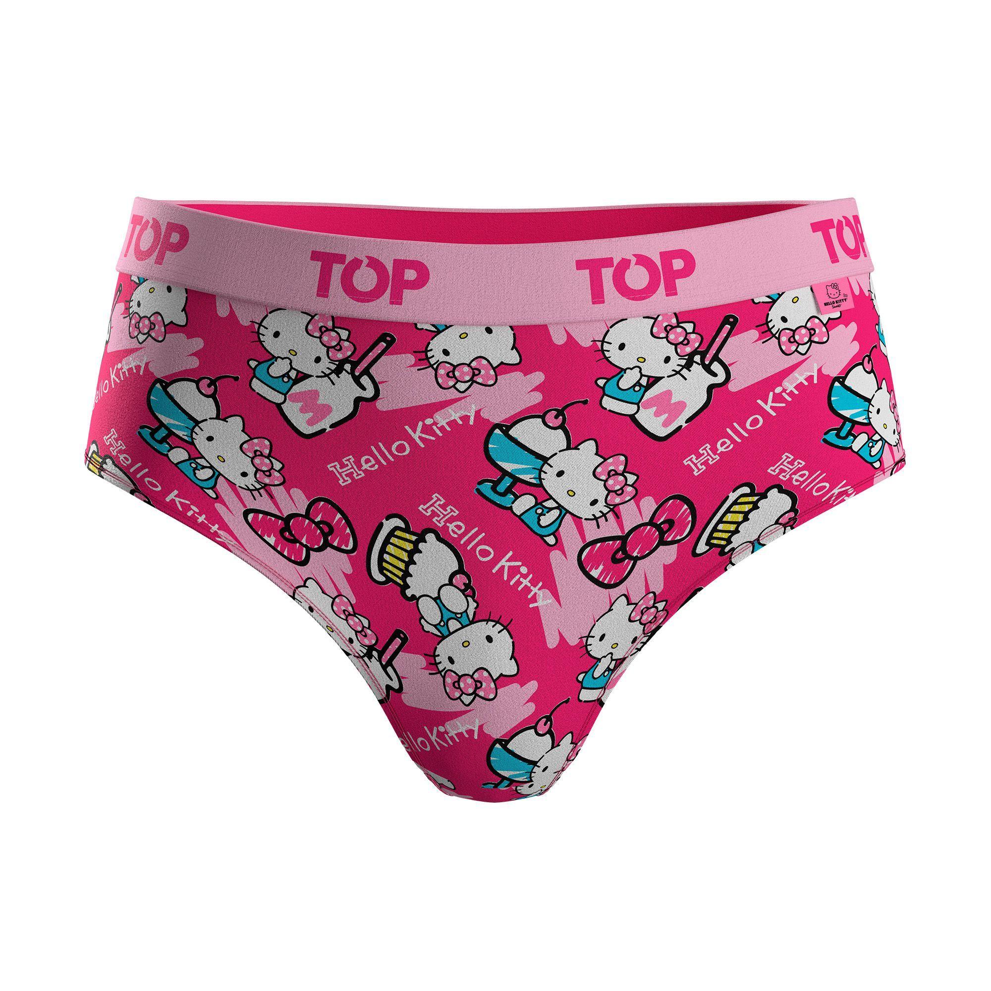 Calzón Pantaletas NIÑA Algodón Pack 4 Hello Kitty C1 TOP-3