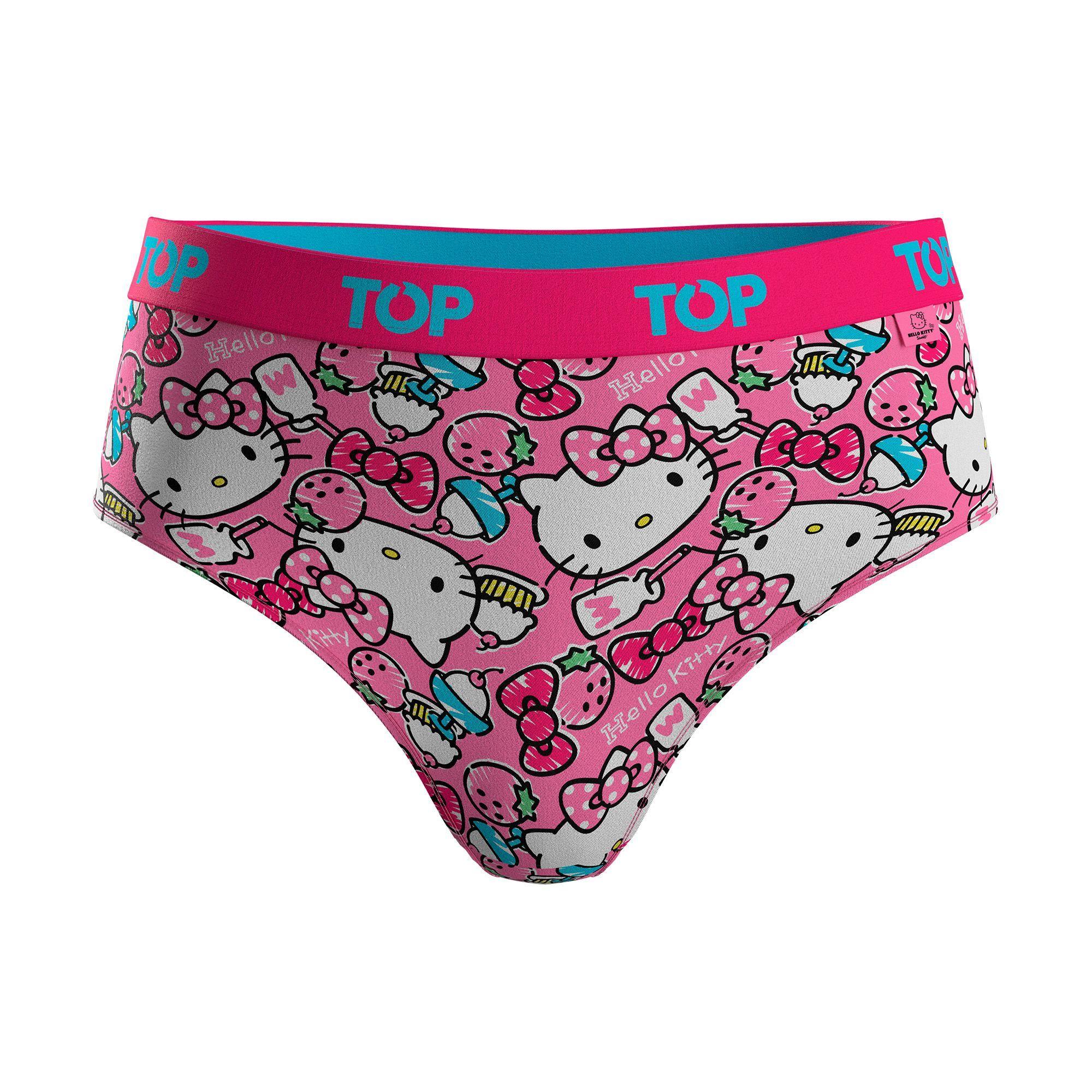 Calzón Pantaletas NIÑA Algodón Pack 4 Hello Kitty C1 TOP-4