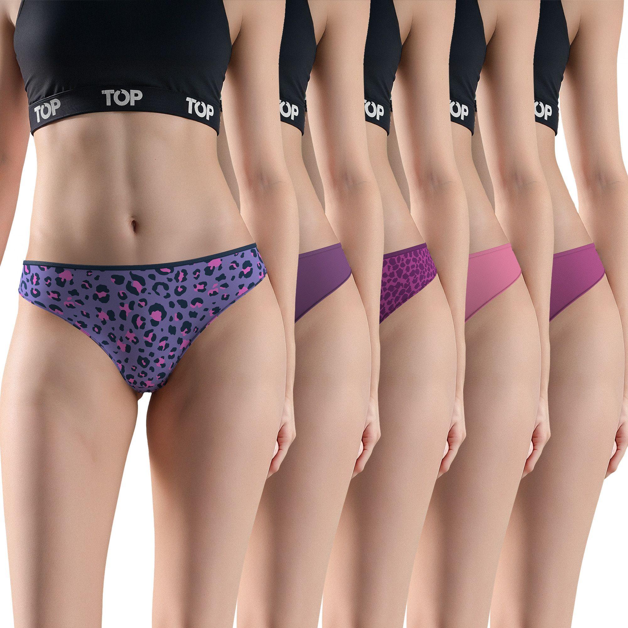 CALZÓN BIKINI ALGODÓN SIN ELÁSTICO PACK 5 C3 TOP-0