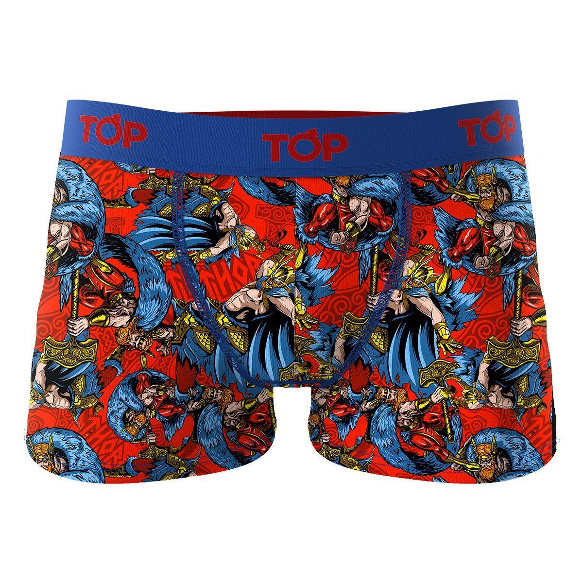 Bóxer Medio Niño Algodón Pack 4 Dioses Vikingos Top-4