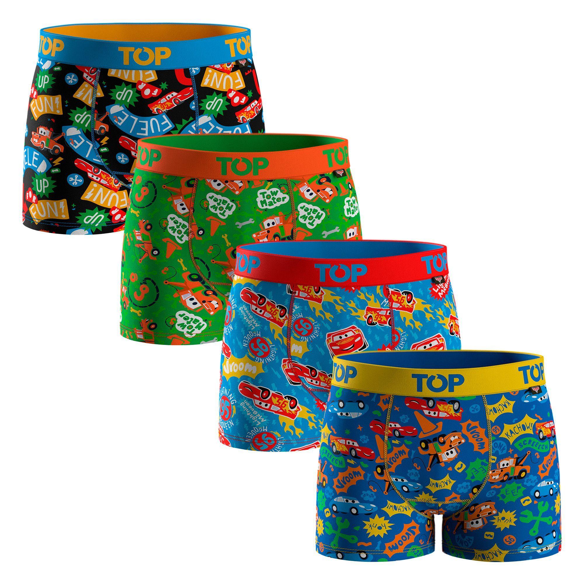 Bóxer Niño Algodón Pack 4 Cars C1 TOP-0