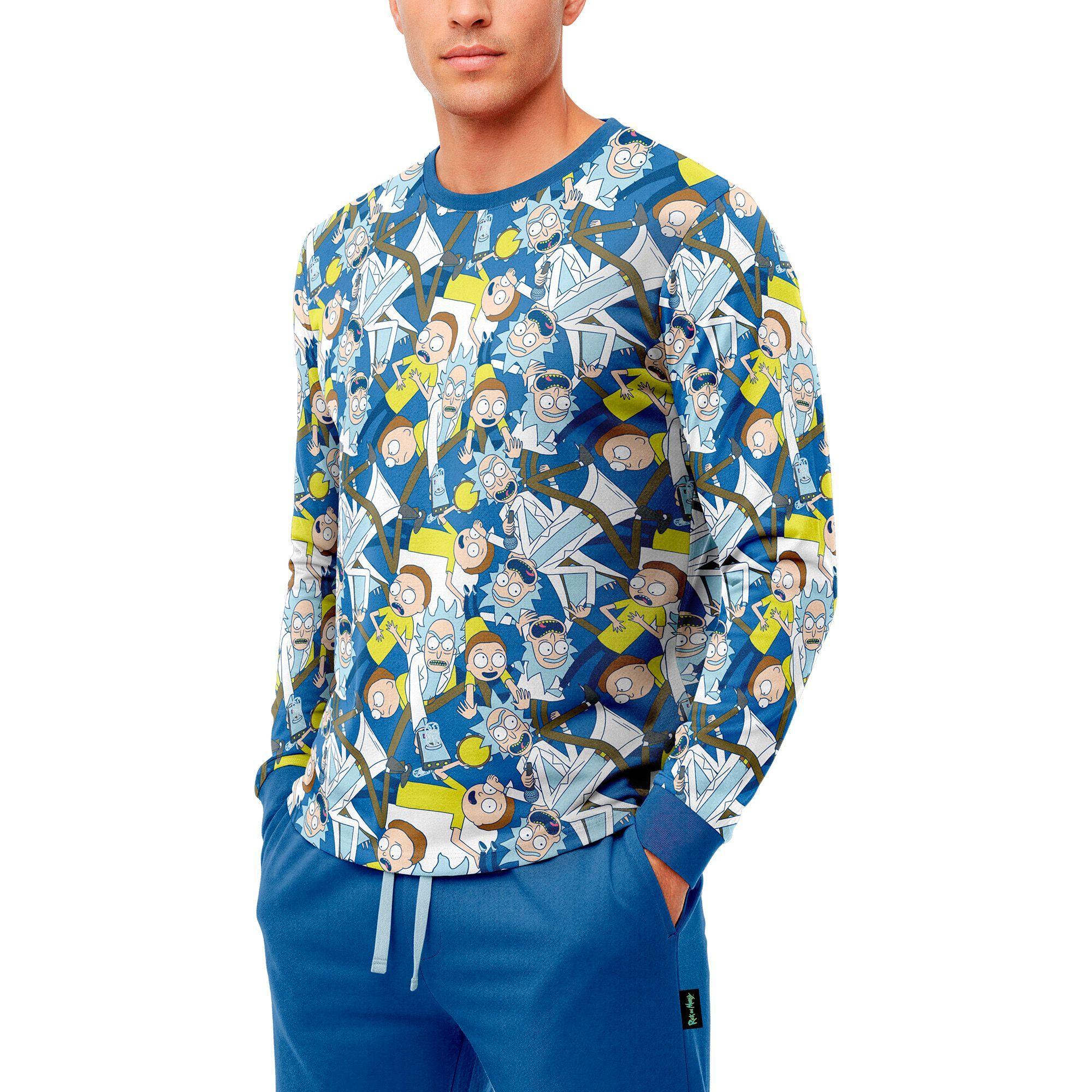 Pijama Hombre Invierno Algodón Rick and Morty C1-2