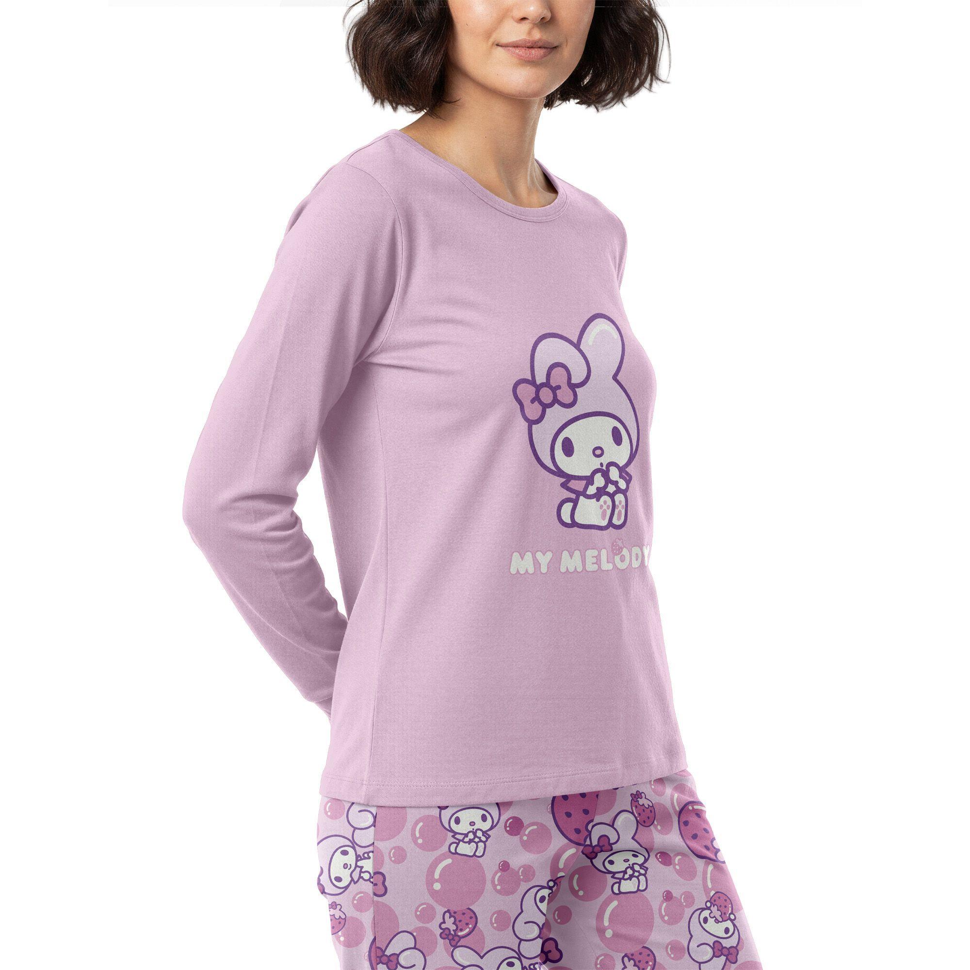 Pijama Largo Algodón Mujer Invierno My Melody C6 TOP-2