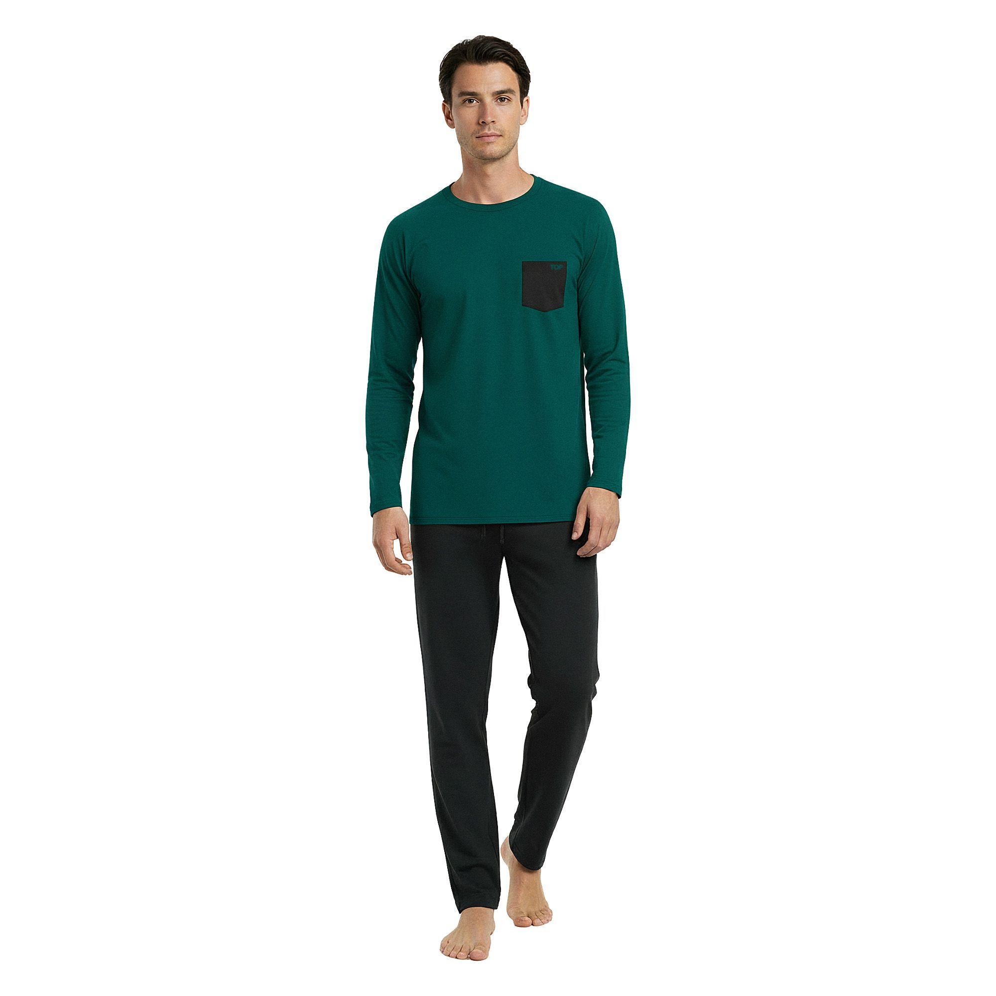 Pijama Hombre Invierno C2 Algodón  TOP-0