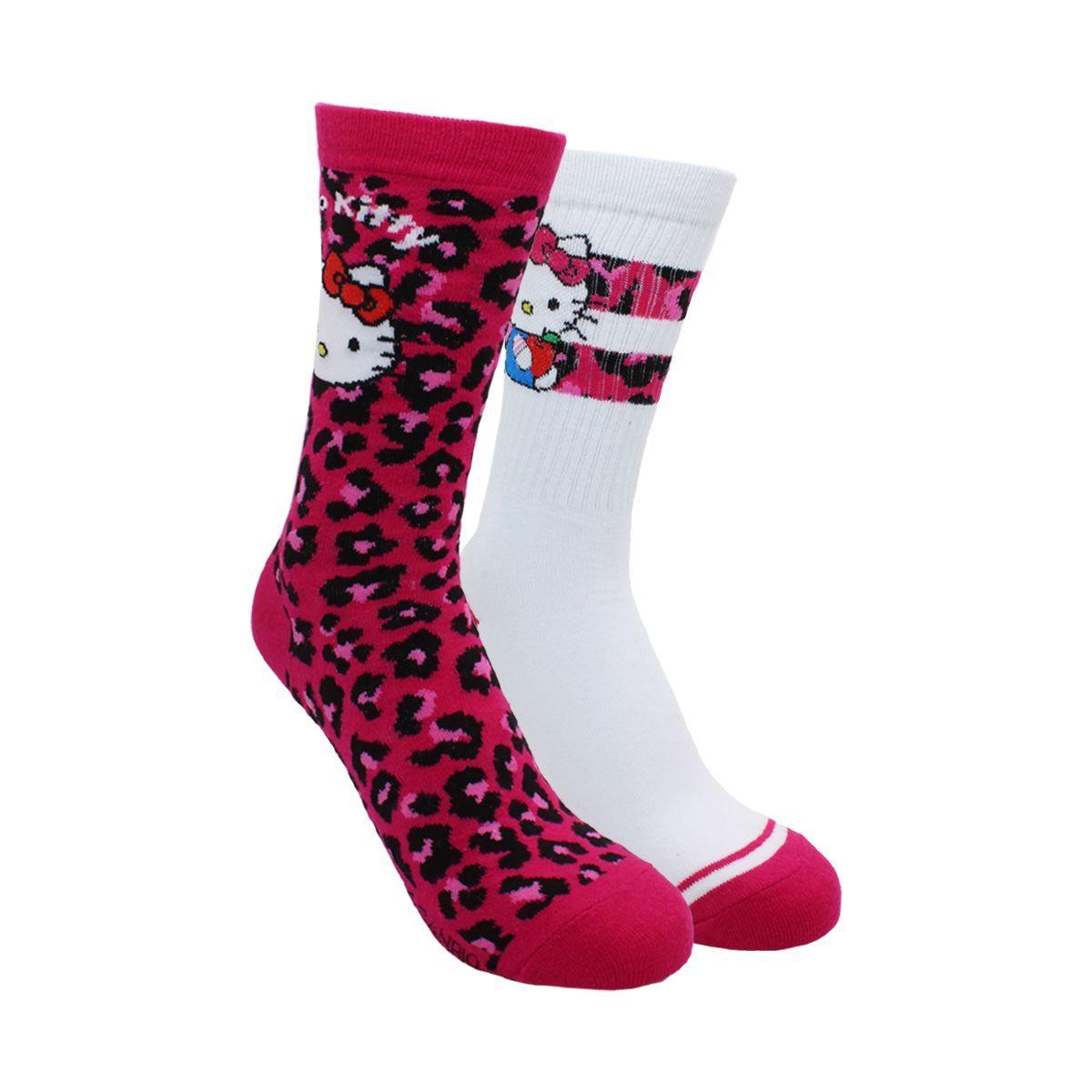Calcetines Largos Niña Algodón Pack 2 Hello Kitty C3 TOP-0