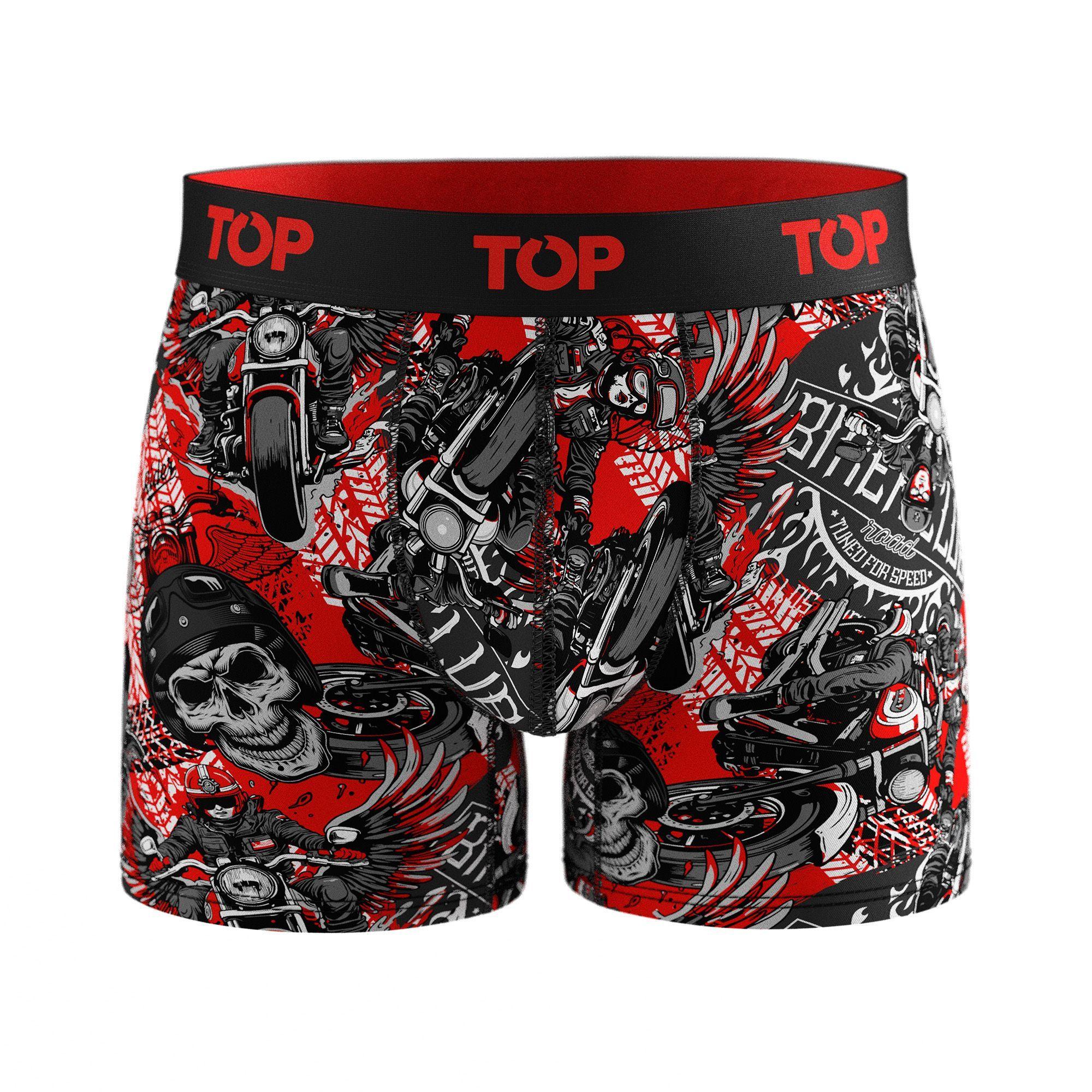 Bóxer Medio Algodón Pack 3 Motores C1 TOP-3