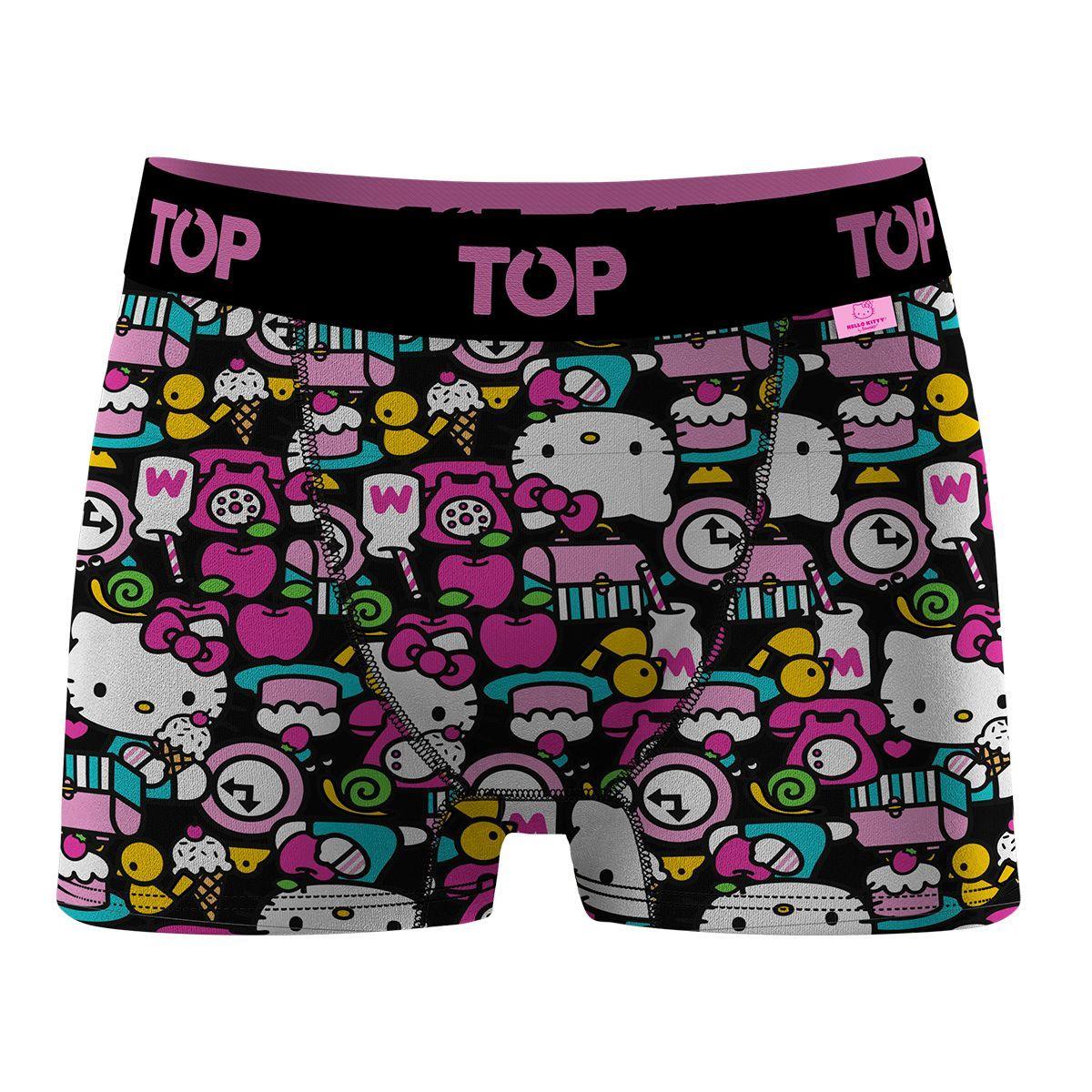 Bóxer Medio NIÑA Algodón Pack 3 Hello Kitty C1 TOP-1