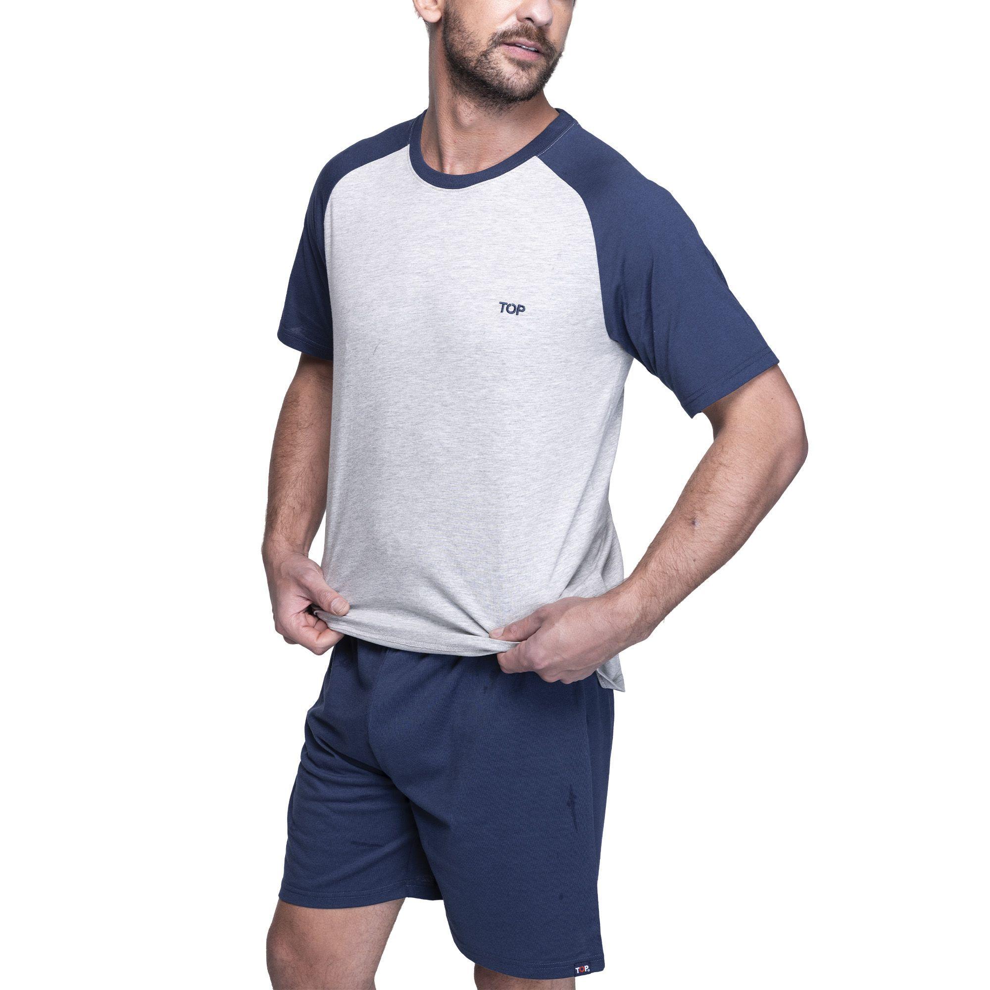 PIJAMA HOMBRE VERANO 2026 ALGODÓN C2 TOP-2