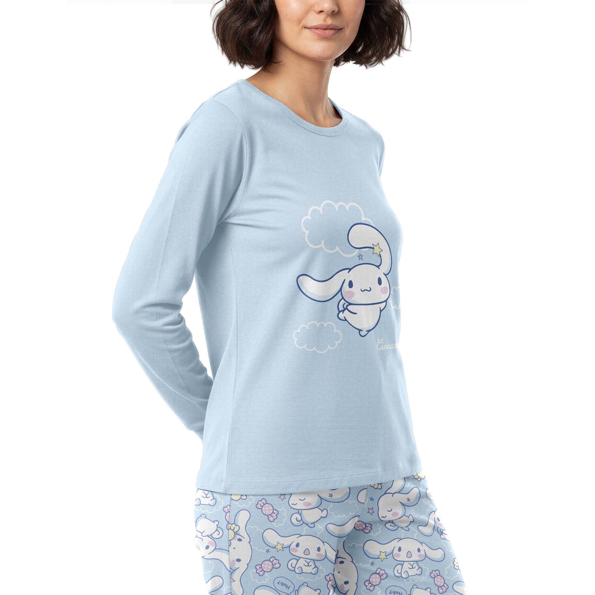 Pijama Largo Algodón Mujer Invierno Cinnamoroll C4 TOP-2