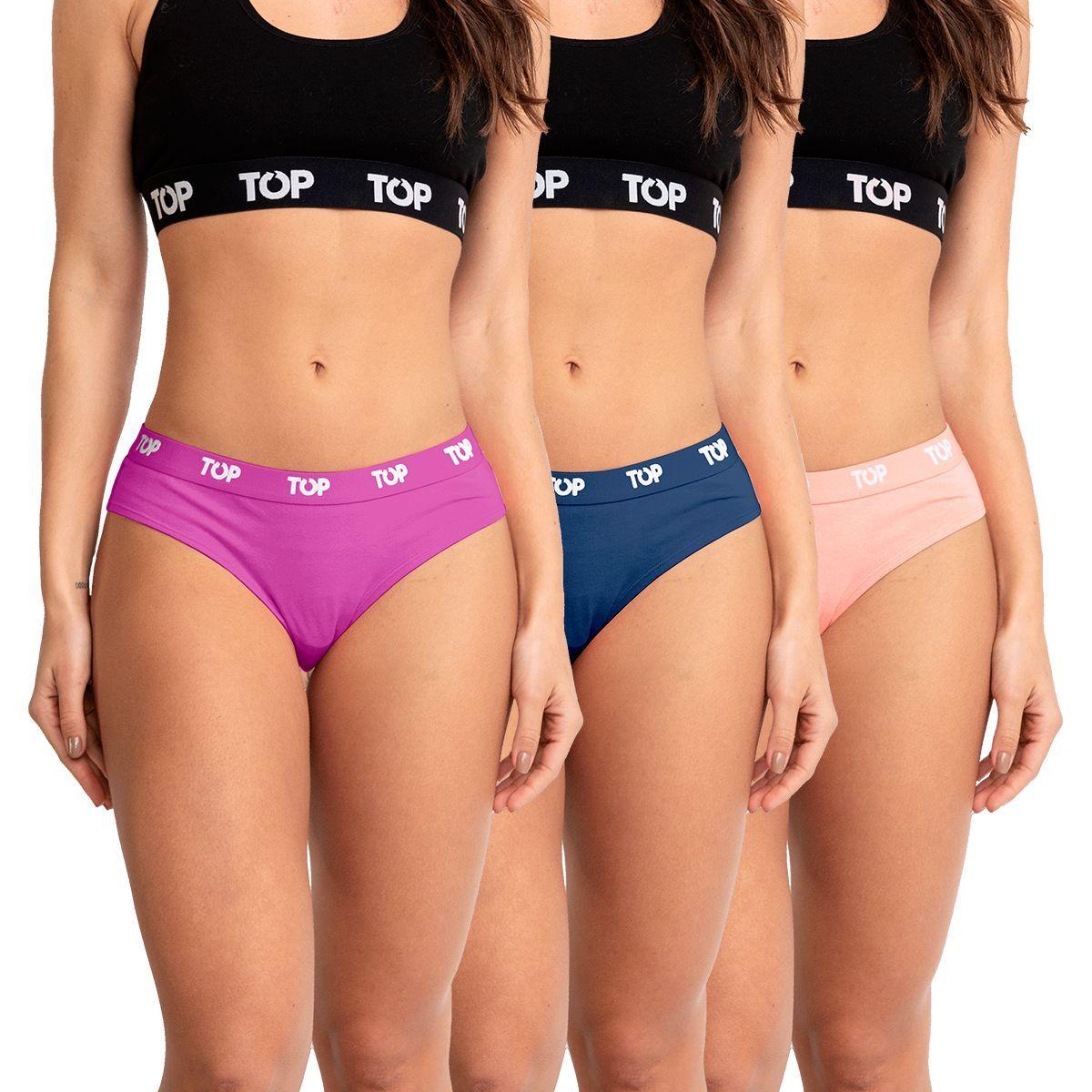 Calzón Bikini Algodón Pack 3 C10 Top-0