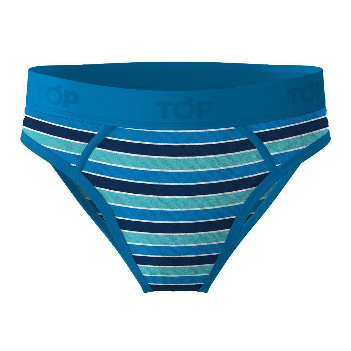 Slip Algodón Pack 5 Diseño Líneas Top-0