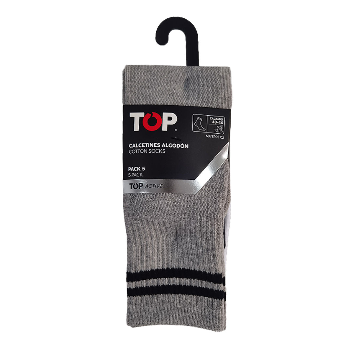 CALCETINES DEPORTIVOS MEDIA CAÑA PACK 5 C2 TOP-4