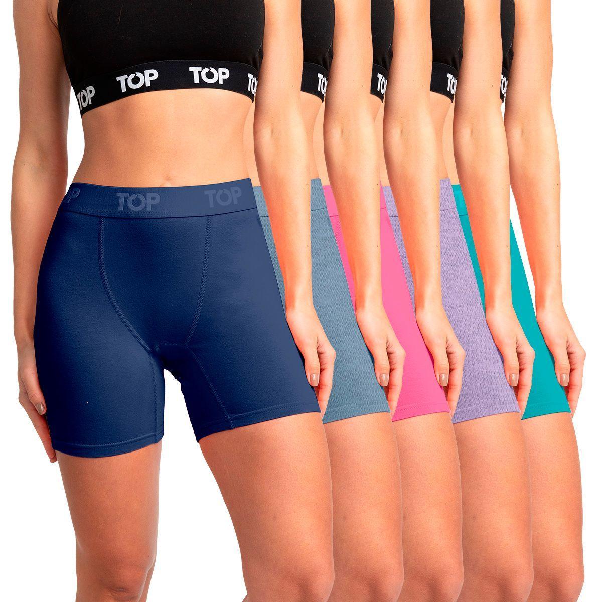 Bóxer Mujer Medio Algodón Pack 5 C1 Top-0