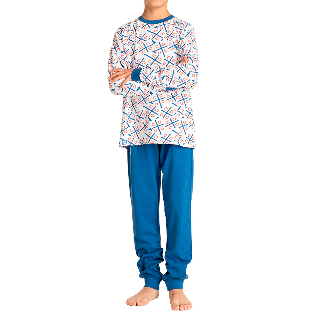 Pijama De Algodón Niño Invierno Universidad Católica C1 Top-0