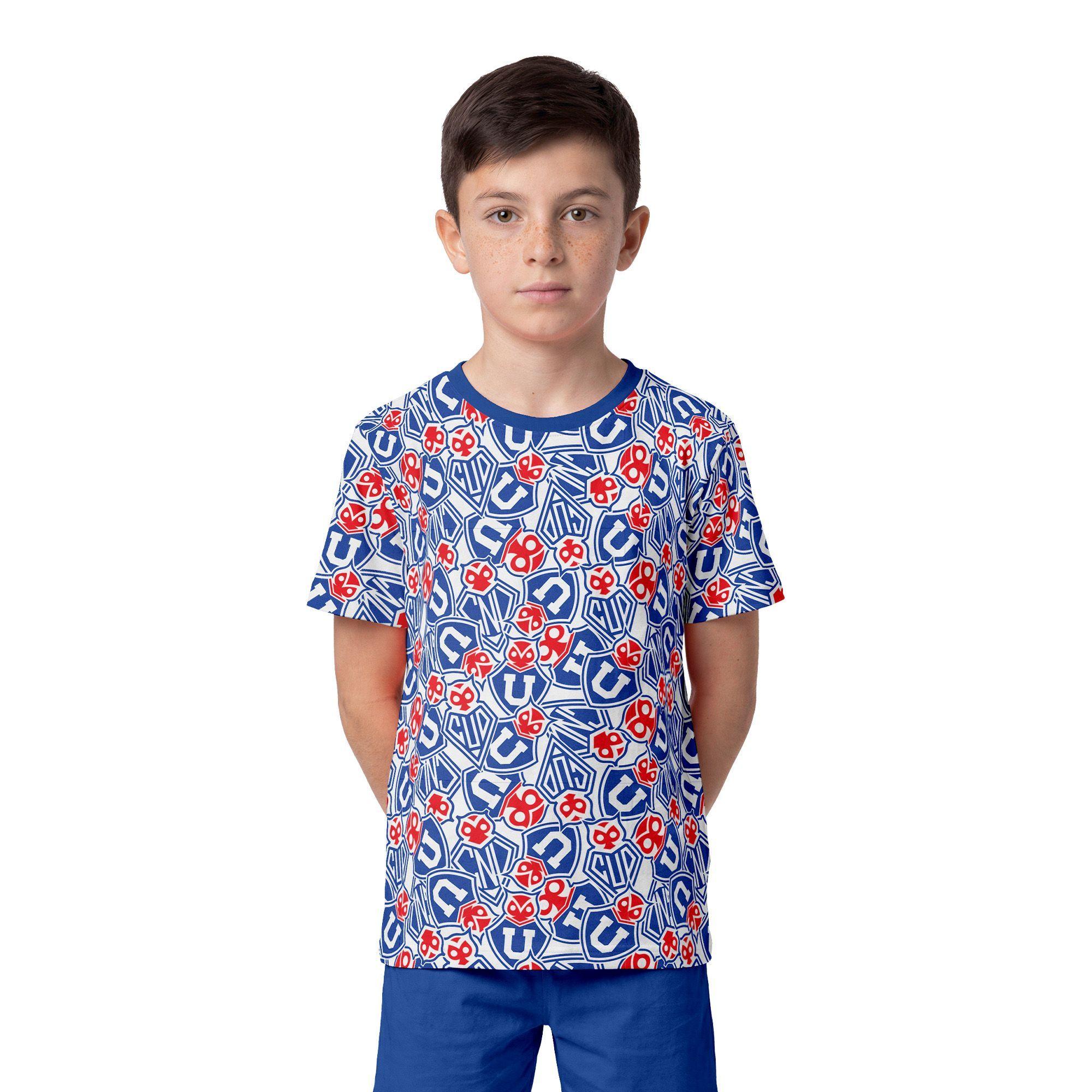 Pijama Niño Algodón Verano Universidad de Chile C1 TOP-1