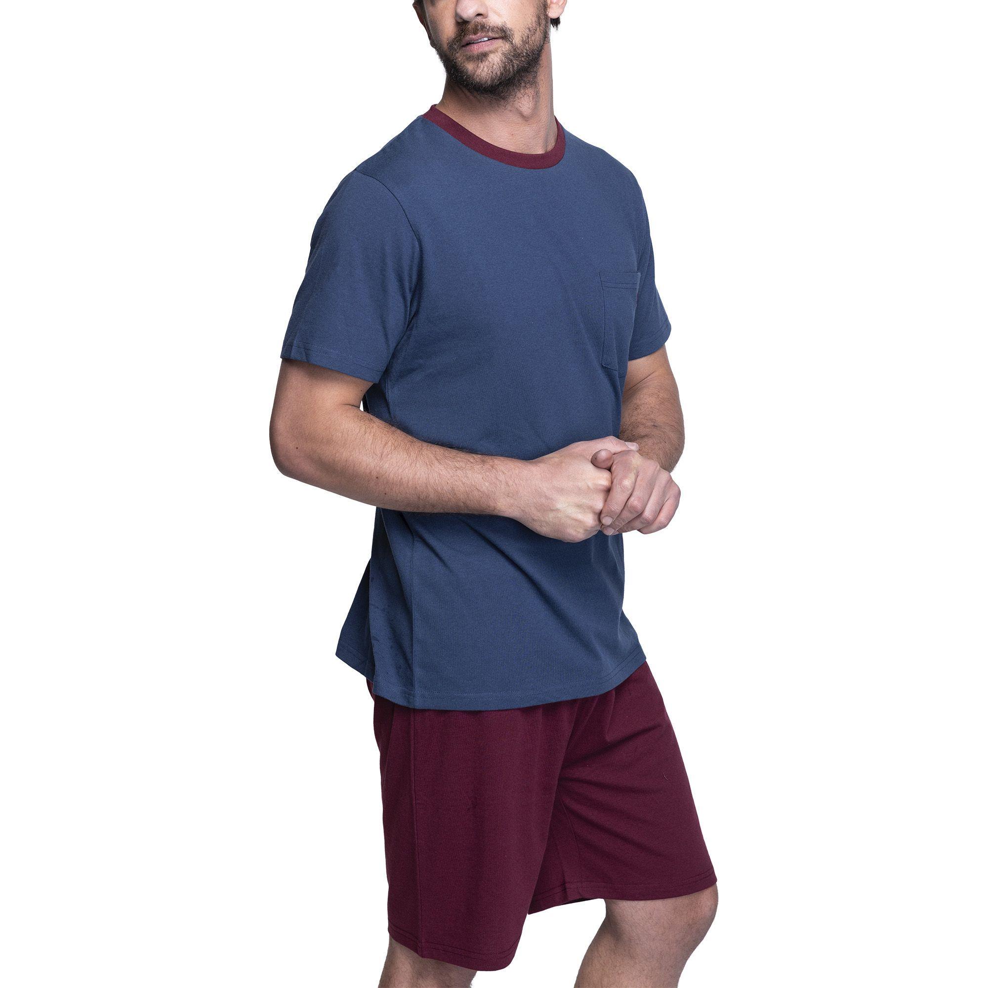 PIJAMA VERANO HOMBRE 2026 ALGODÓN C2 TOP-2