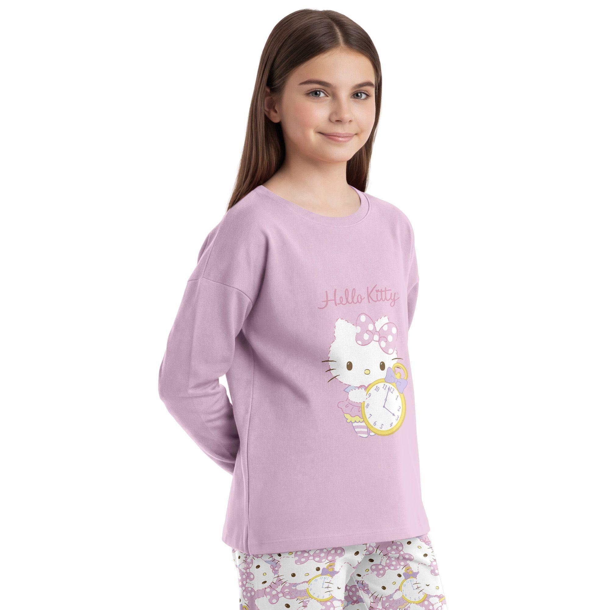 Pijama Largo Niña Algodón Invierno Hello Kitty C2 TOP-2