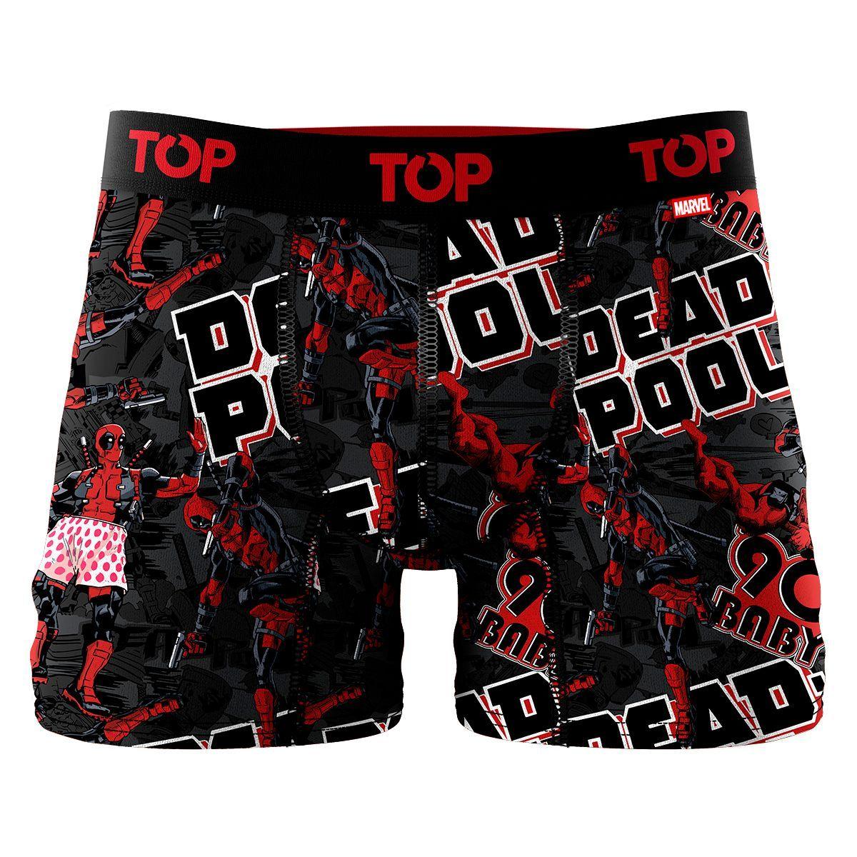 Bóxer Medio Algodón Pack 3 Marvel Deadpool C15 Top-3