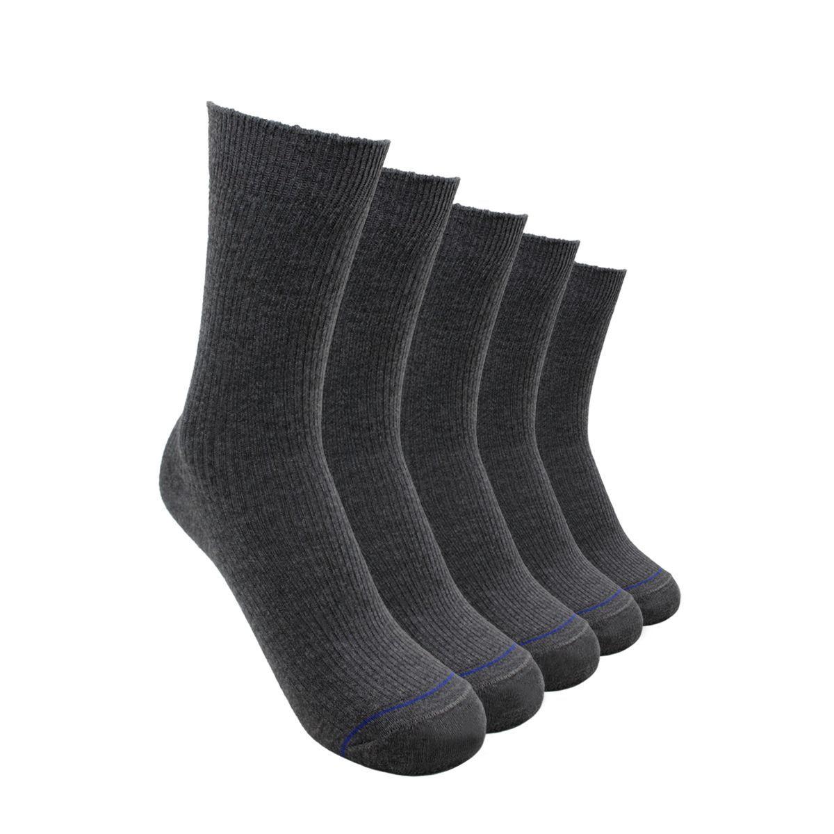 Calcetines Largos Algodón Niños Pack 5 Escolar C2 TOP-0