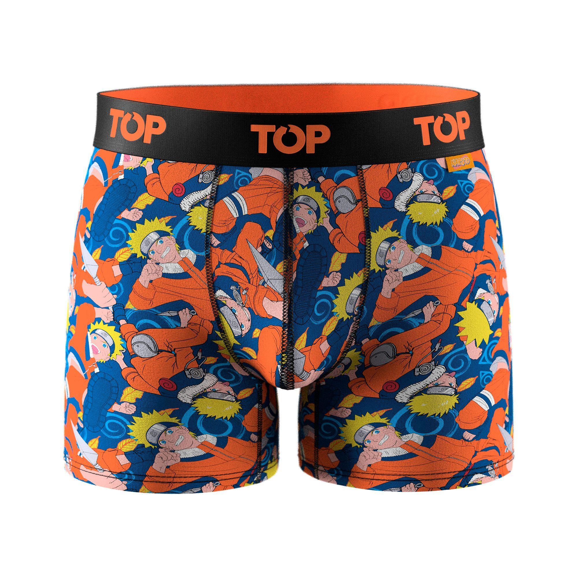 Bóxer Medio Algodón Naruto Pack 3 C4 TOP-1
