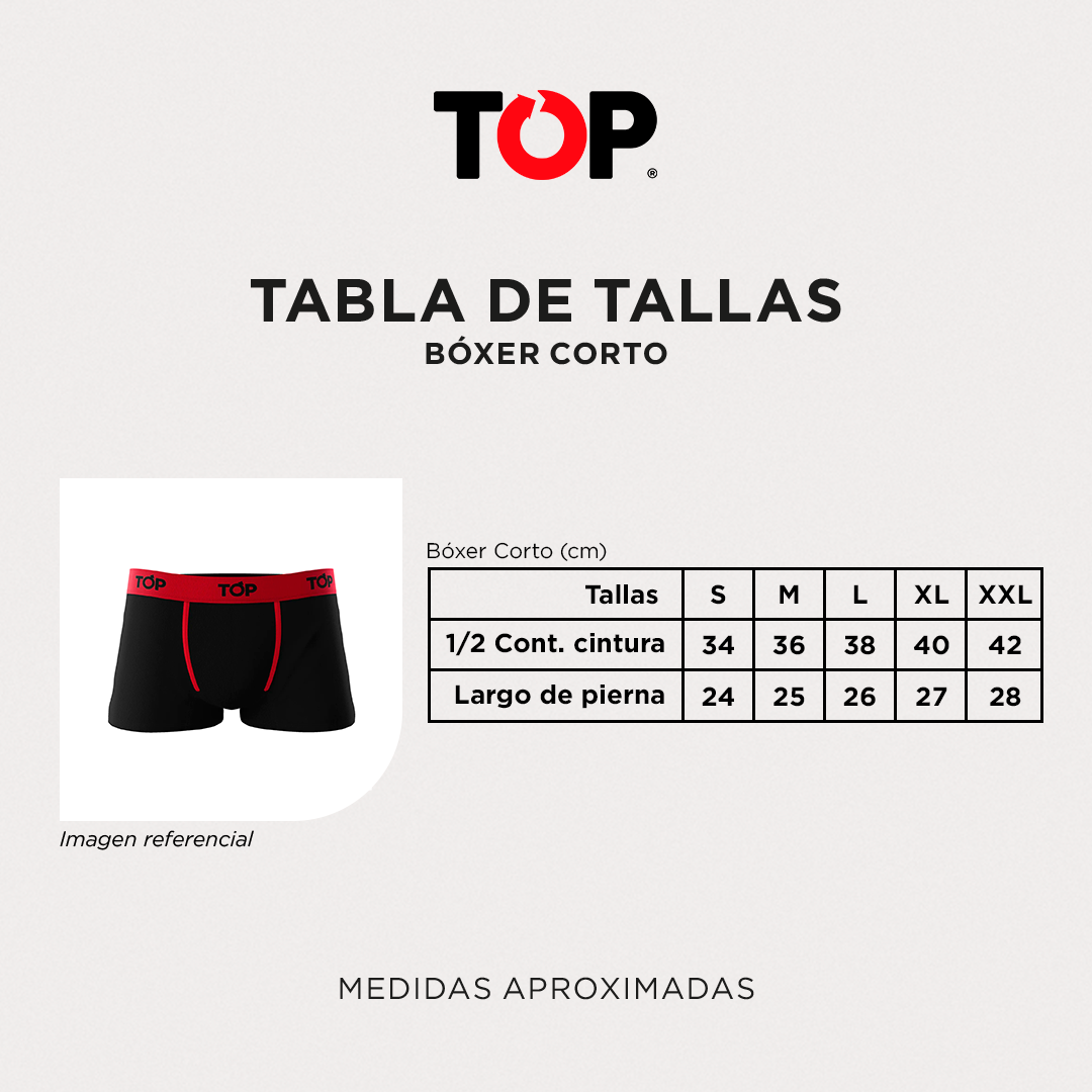 Bóxer Corto Algodón Pack 4 C10 Top-5