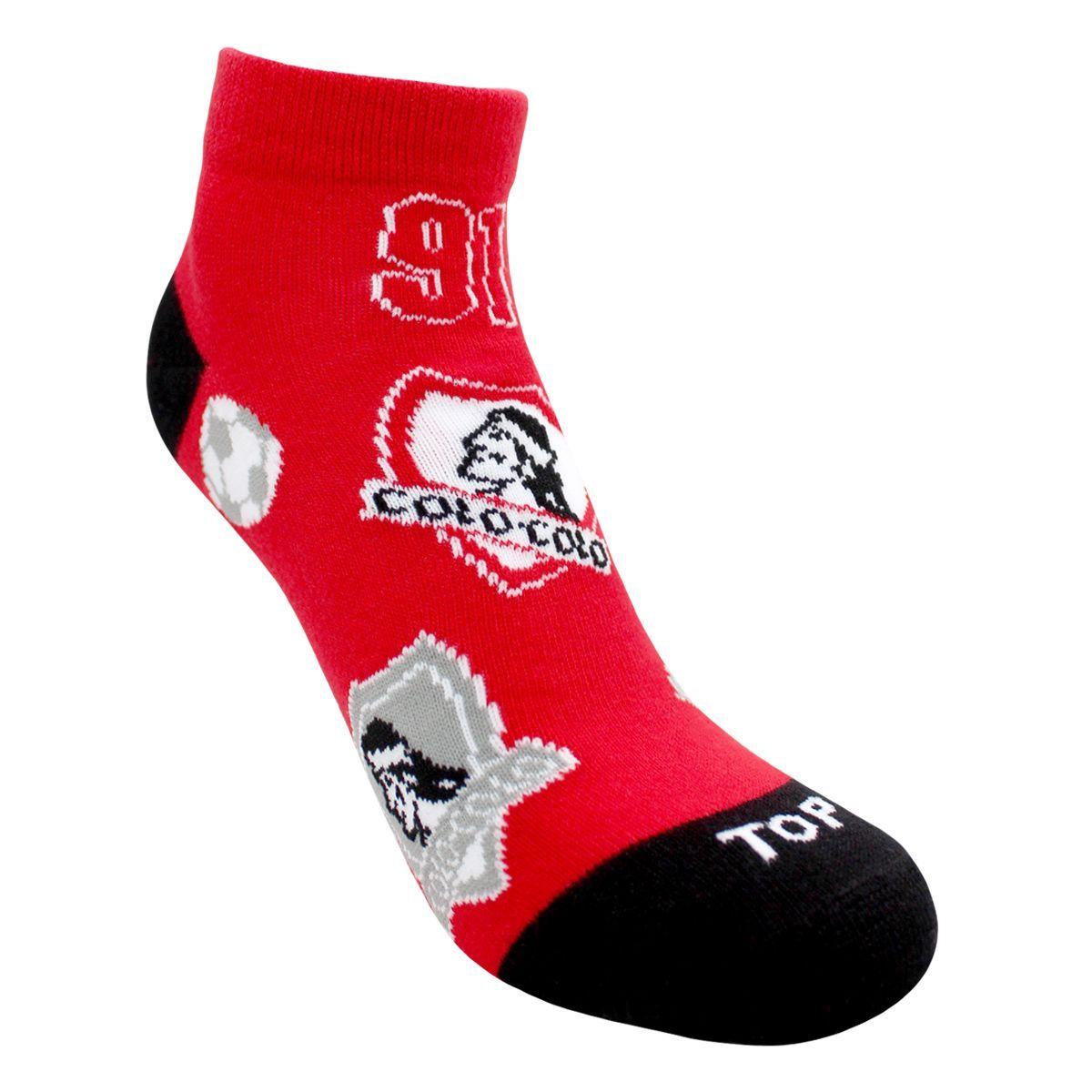 Calcetines Cortos Algodón Niños Colo-Colo Pack 3 C1 Top-3