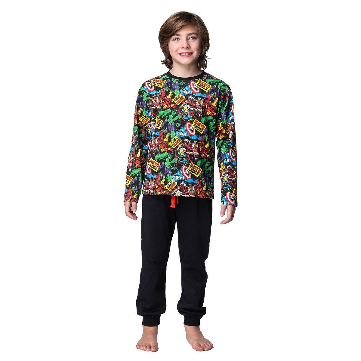 Pijama Largo Niño Invierno Algodón Marvel C2 TOP-0