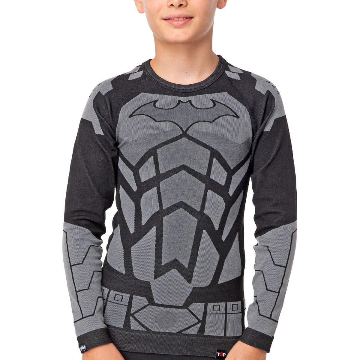 Camiseta Deportiva Primera Capa Batman Microfibra Niño Top-0