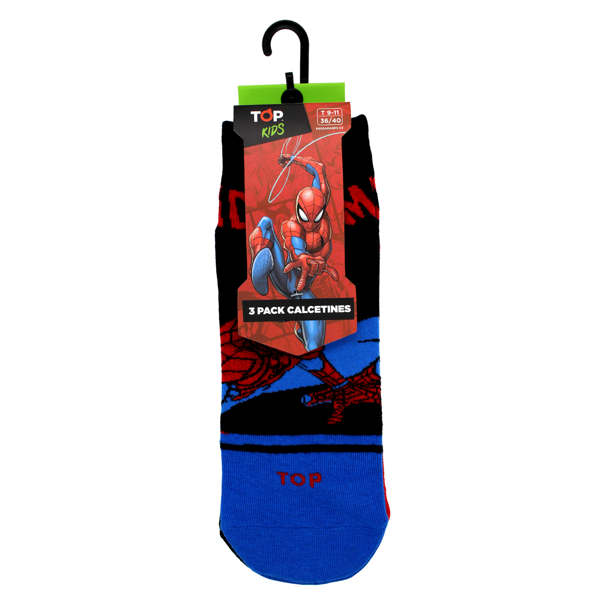 Calcetines Cortos Algodón Niños Pack 3 Spider-man C4 Top-4