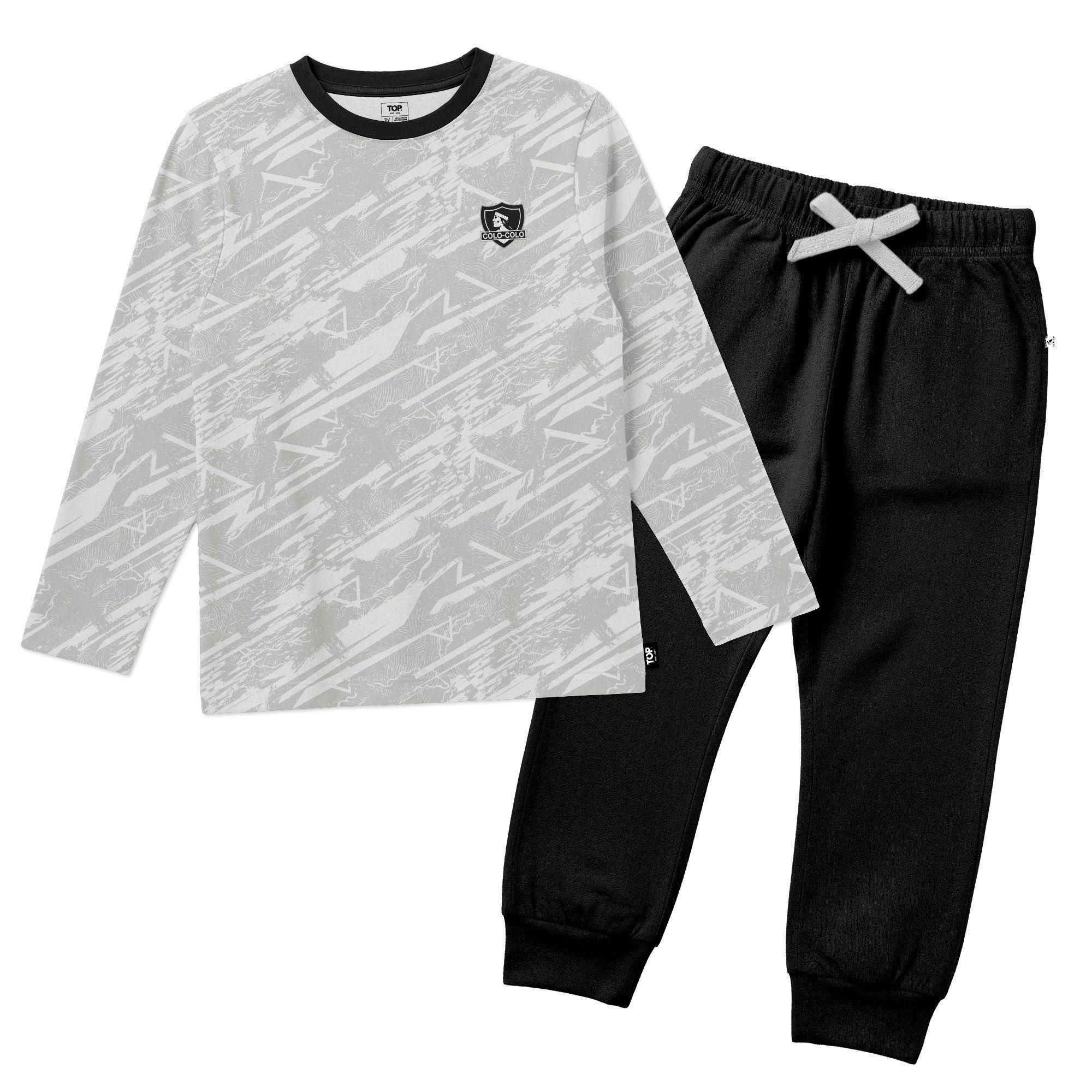 Pijama C1 De Algodón Niño Invierno Colo Colo TOP-0