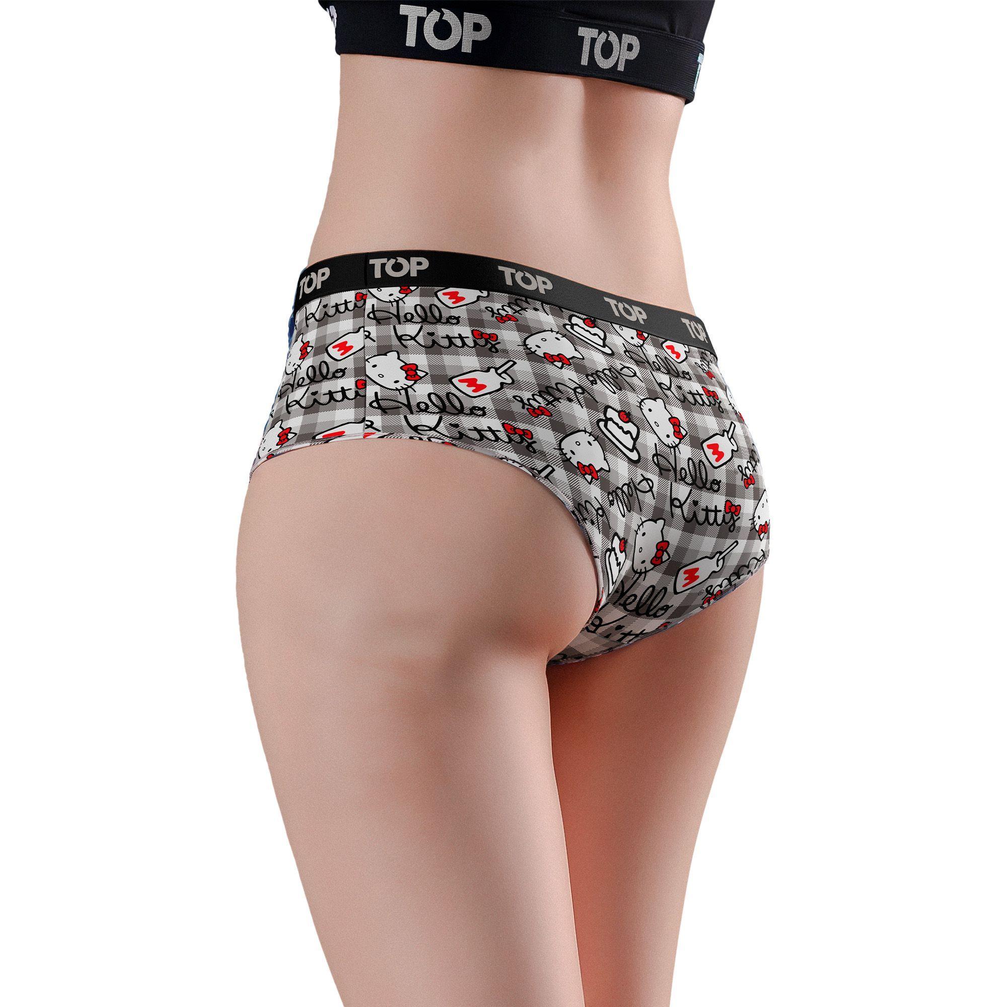 CALZÓN PANTALETAS ALGODÓN CON ELÁSTICO PACK 3 HELLO KITTY C5 TOP-2