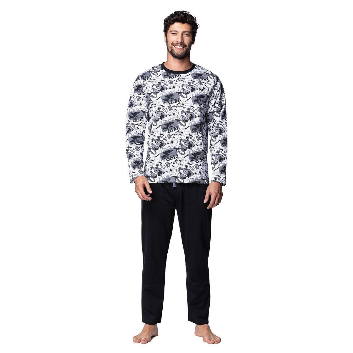 Pijama Hombre Invierno Algodón DC C1-0